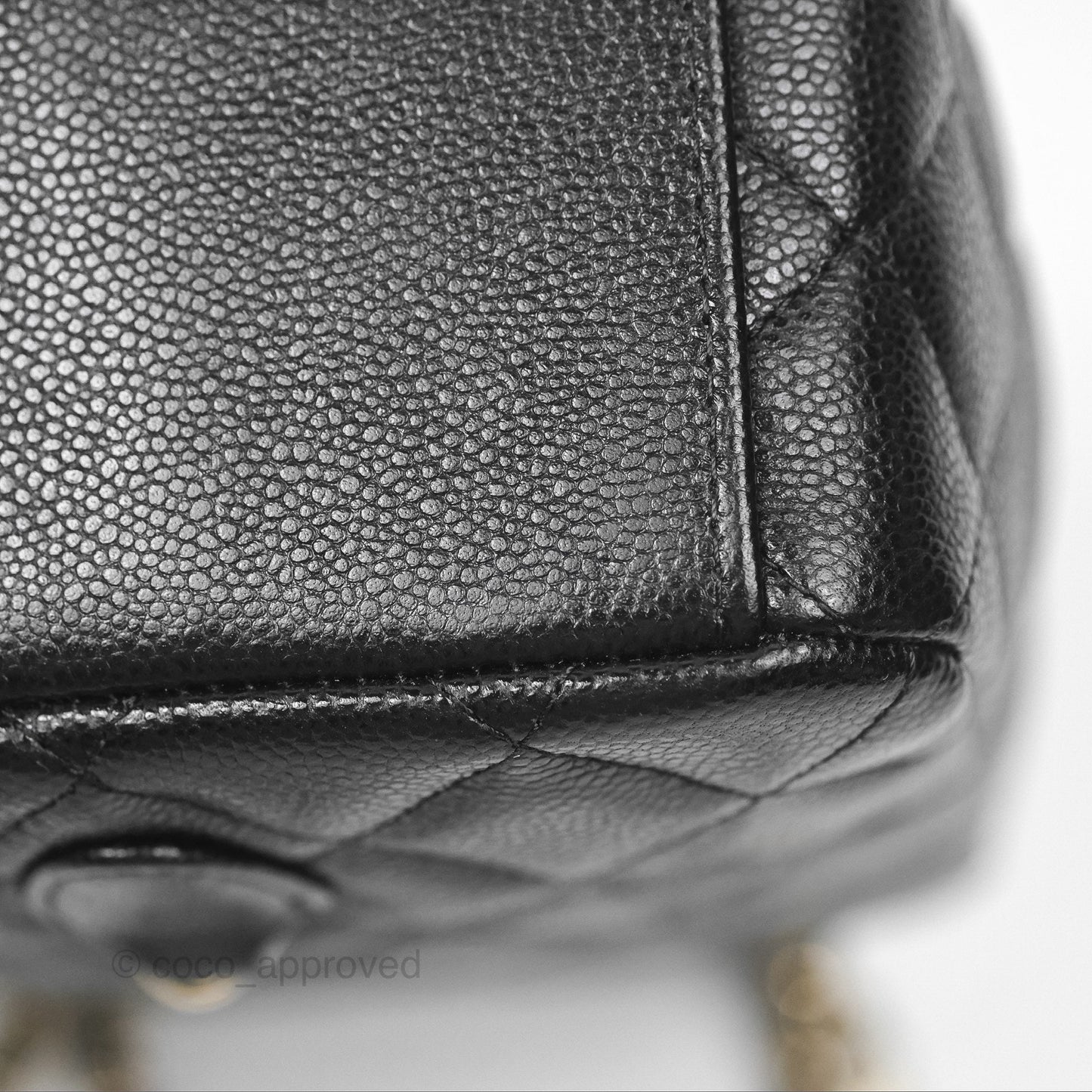 Chanel Classic Mini Backpack Black Caviar Gold Hardware