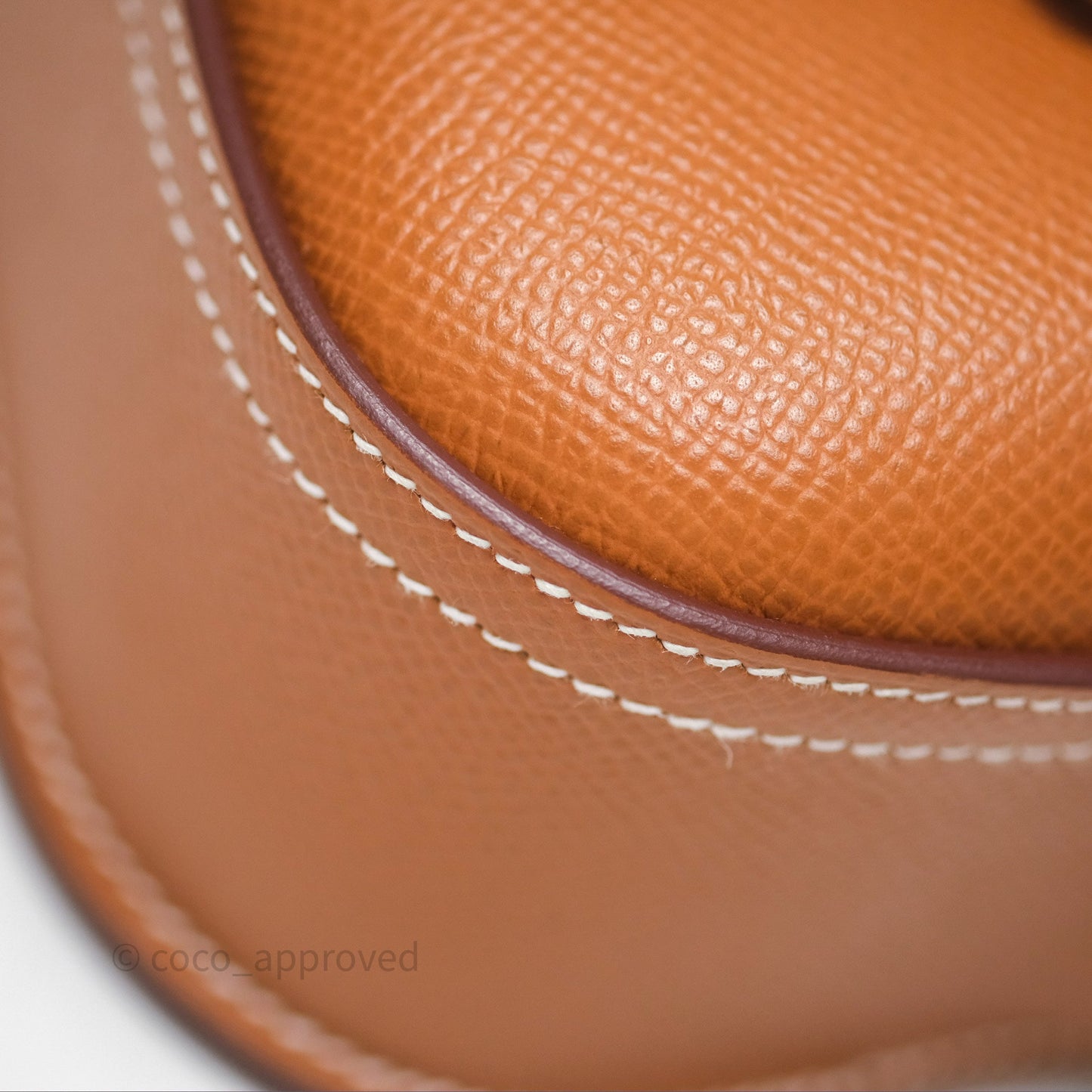 Hermès Della Cavalleria Mini Bag Gold 37 Epsom Palladium Hardware