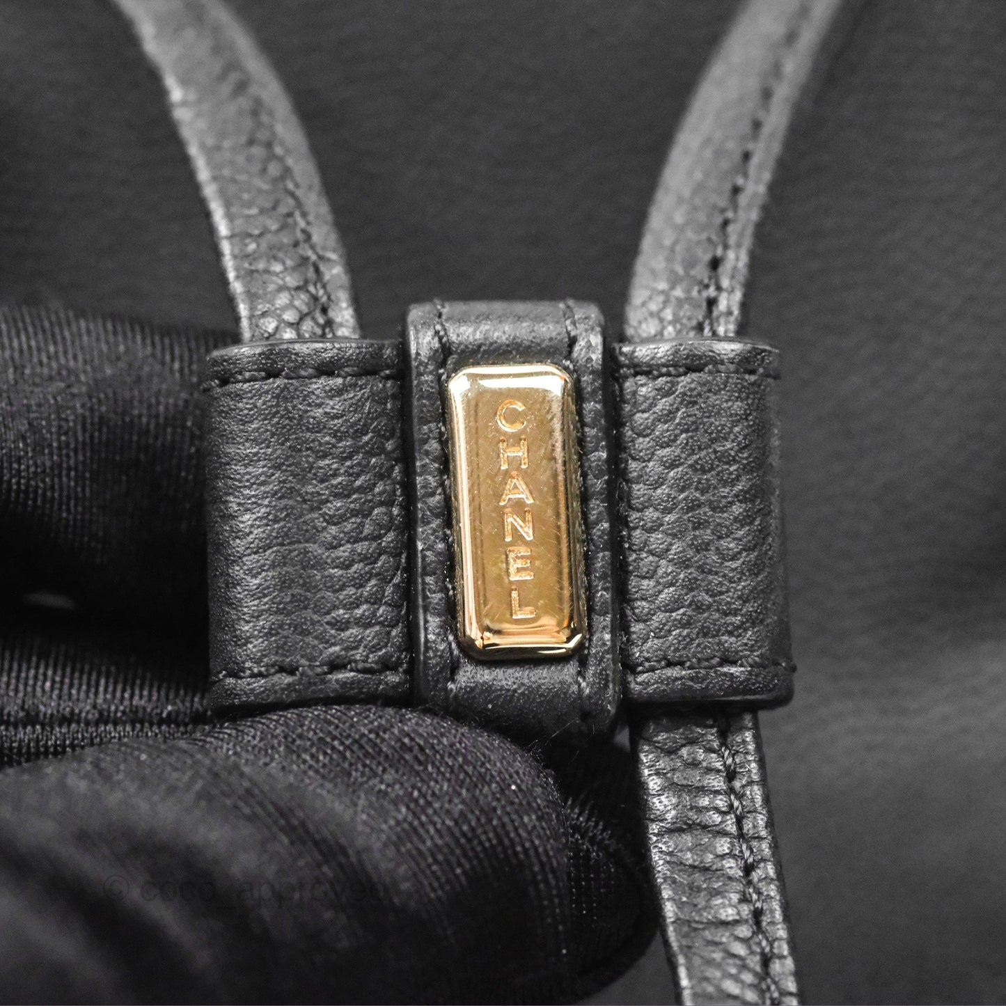 Chanel Quilted Business Affinity Backpack Black Caviar Gold Hardware