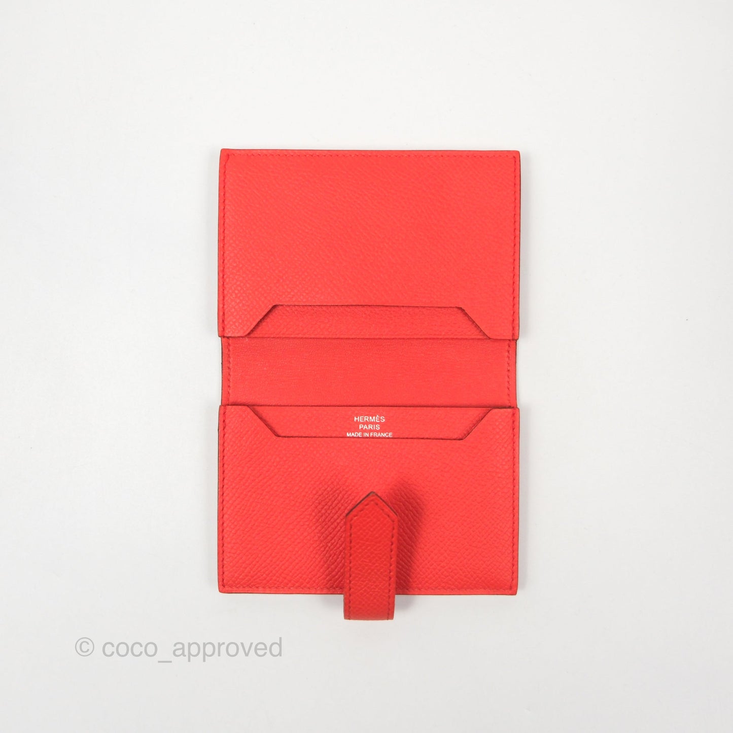 Hermès Bearn Card Holder Rose Jaipur T5 Epsom Palladium Hardware