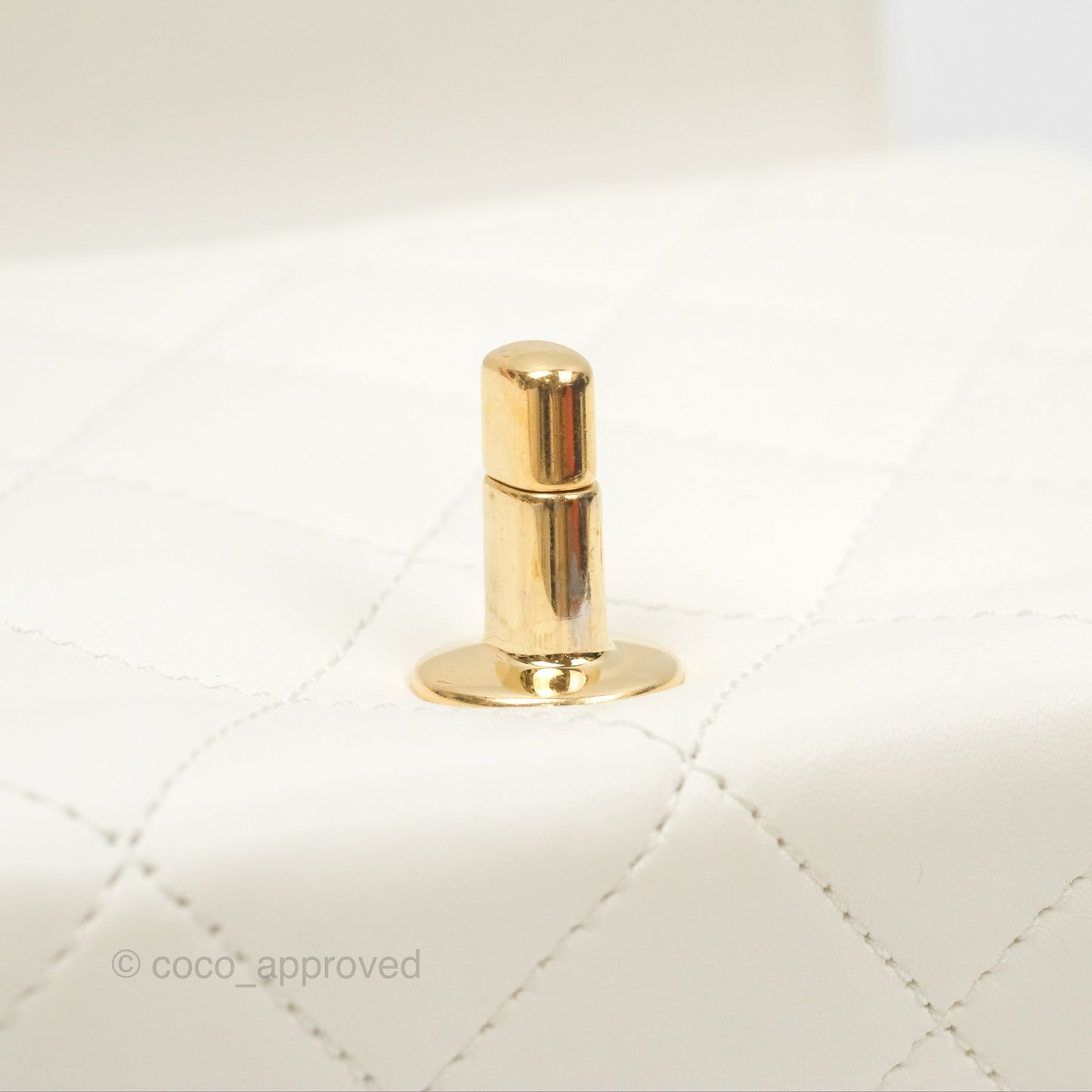 Chanel Mini Flap Bag with Enamel Charm Chain White Lambskin Gold Hardware