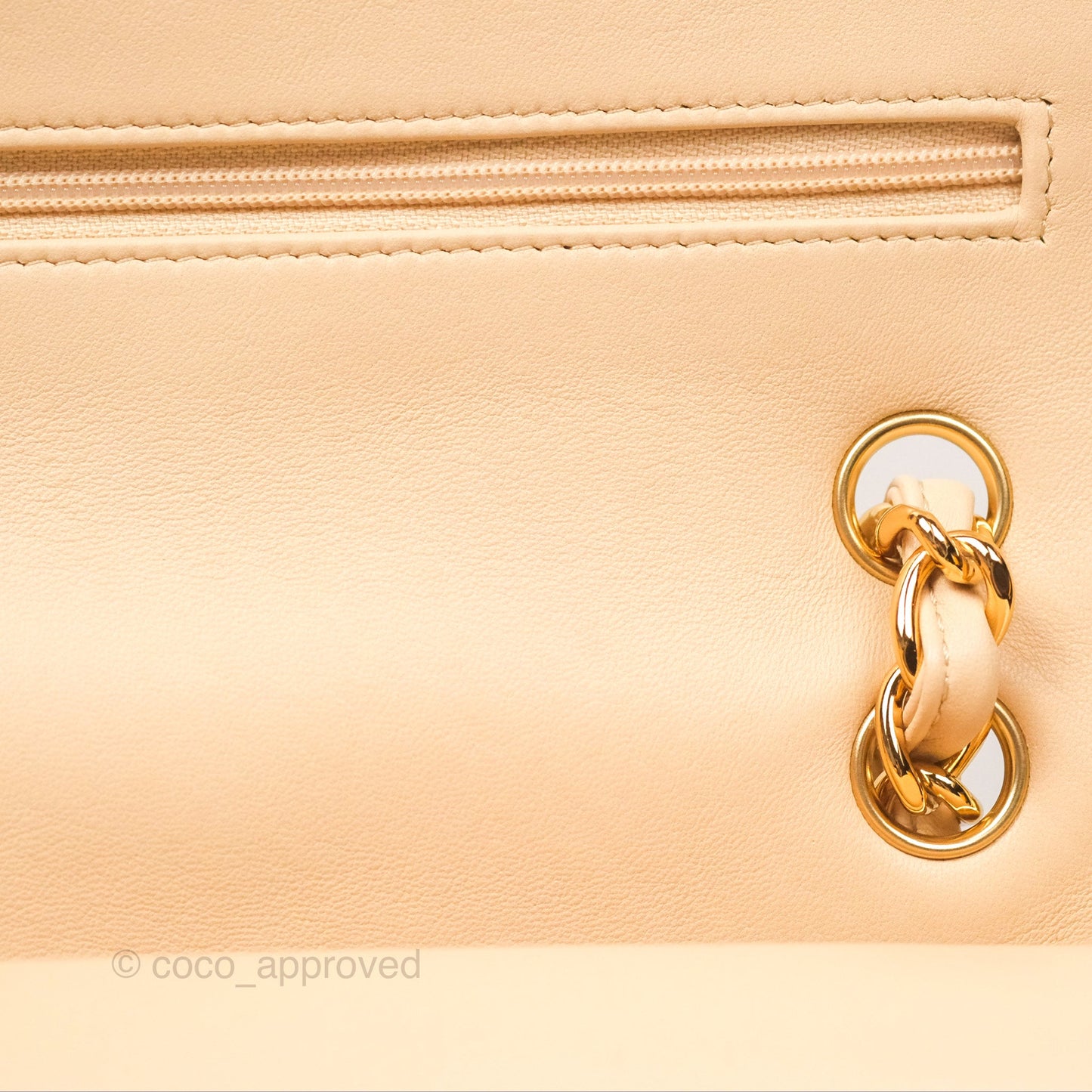 Chanel Jumbo Double Flap Beige Lambskin Gold Hardware⁣⁣