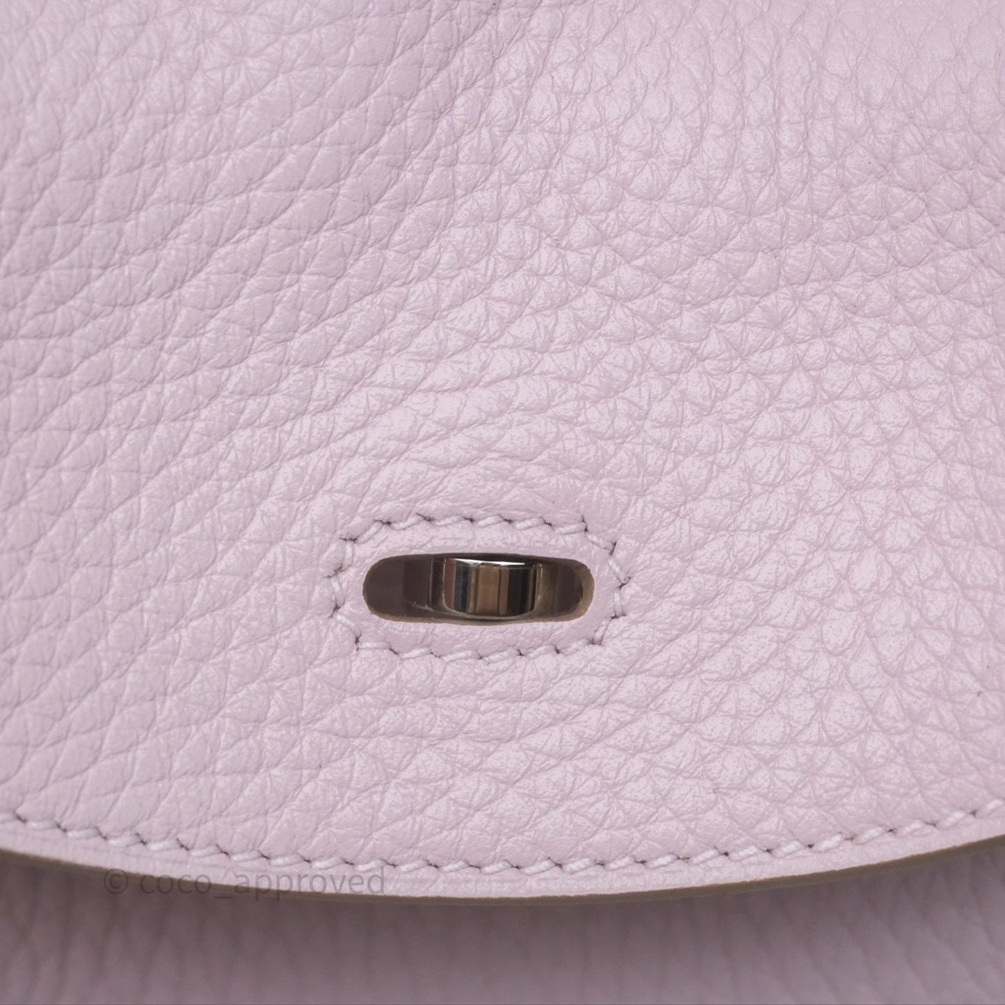 Hermès Lindy 26 Mauve Pale 09/Nata I2 Clemence Palladium Hardware