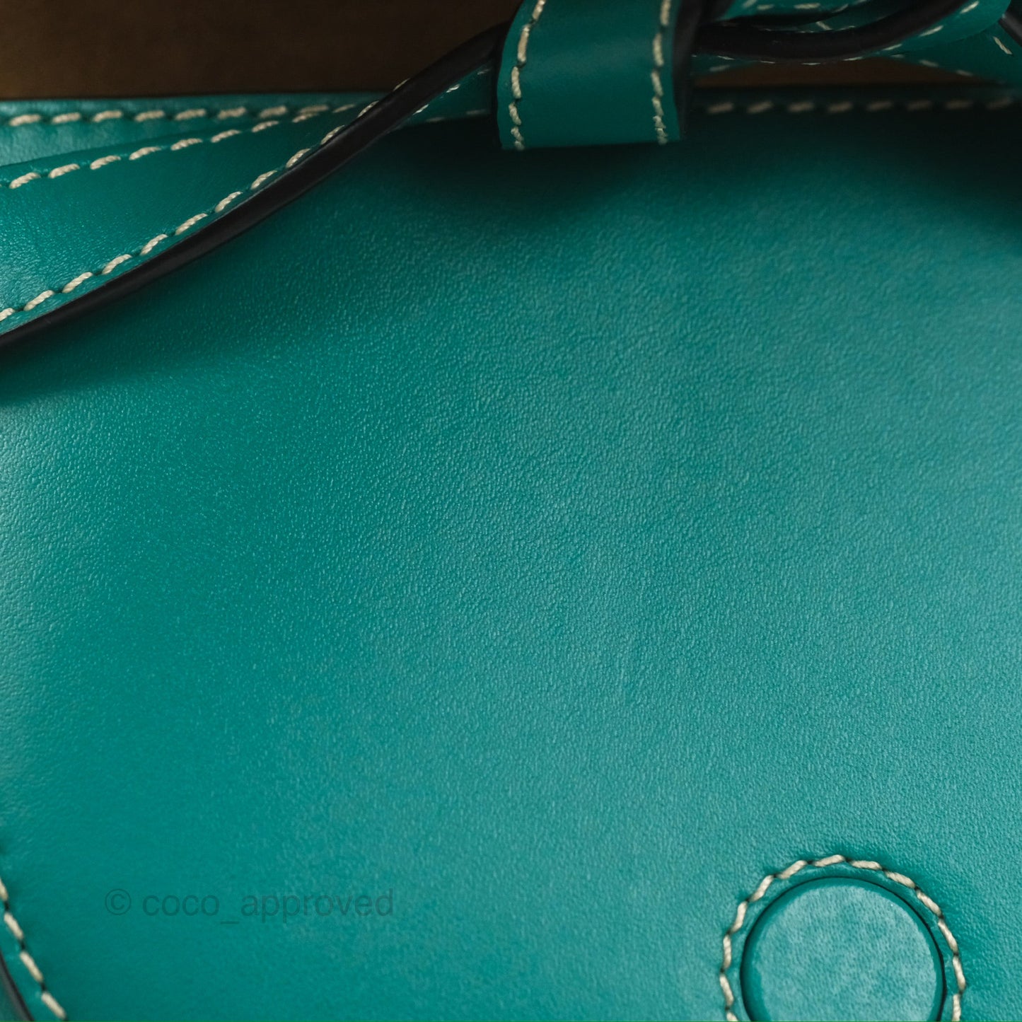 Loewe Mini Gate Belt Bag in Soft Calfskin Green