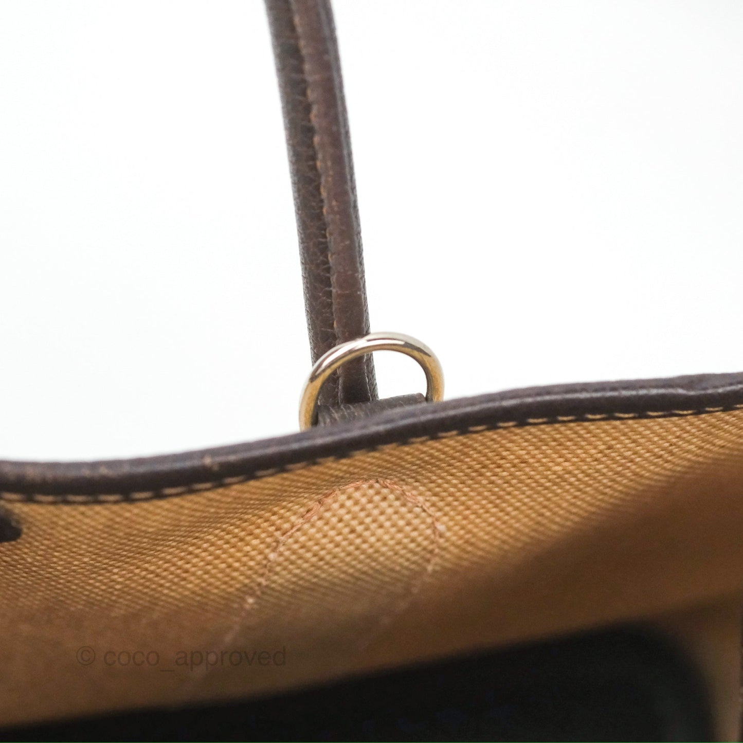 Hermès Garden Party 30 Canvas Brown/ Natural