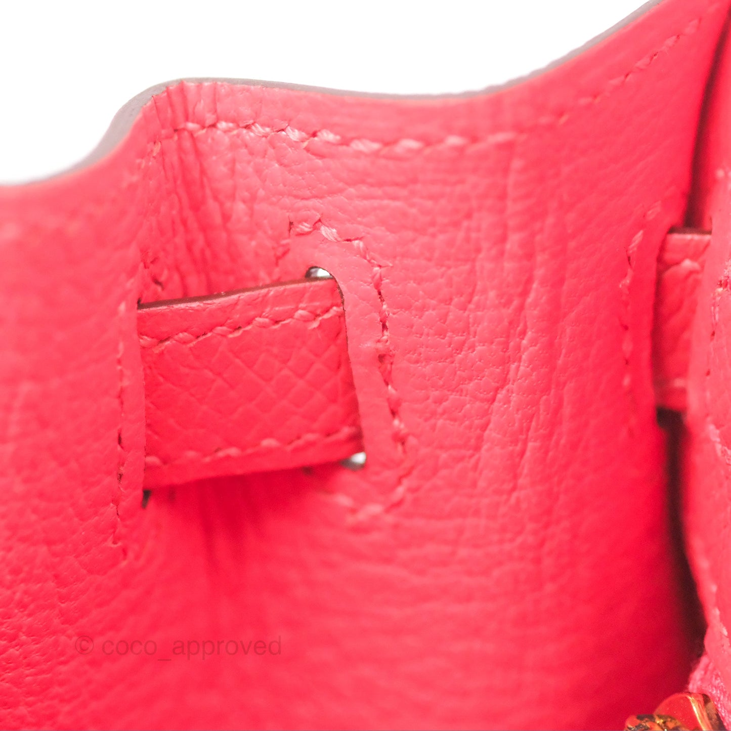 Hermès Kelly 25 Sellier Rose Jaipur Epsom Gold Hardware