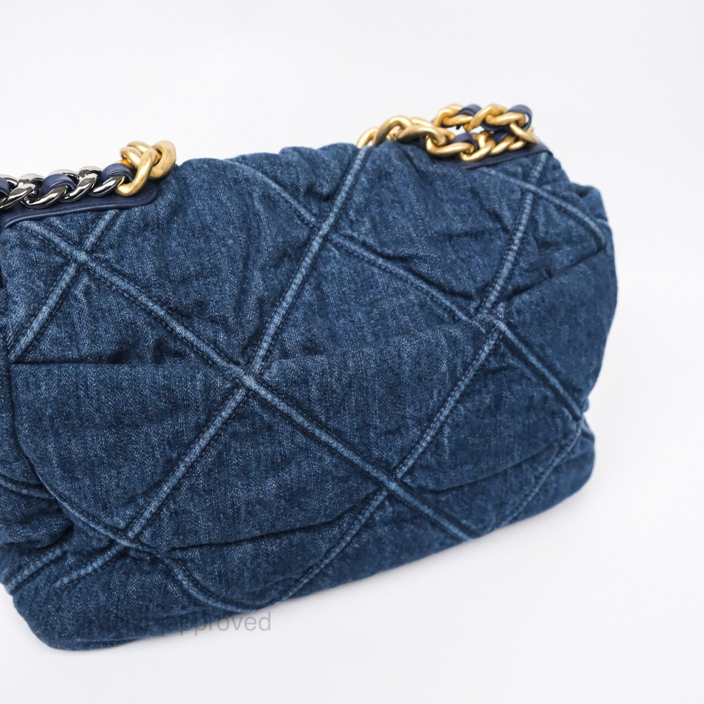 Chanel 19 Medium Dark Denim Mixed Hardware