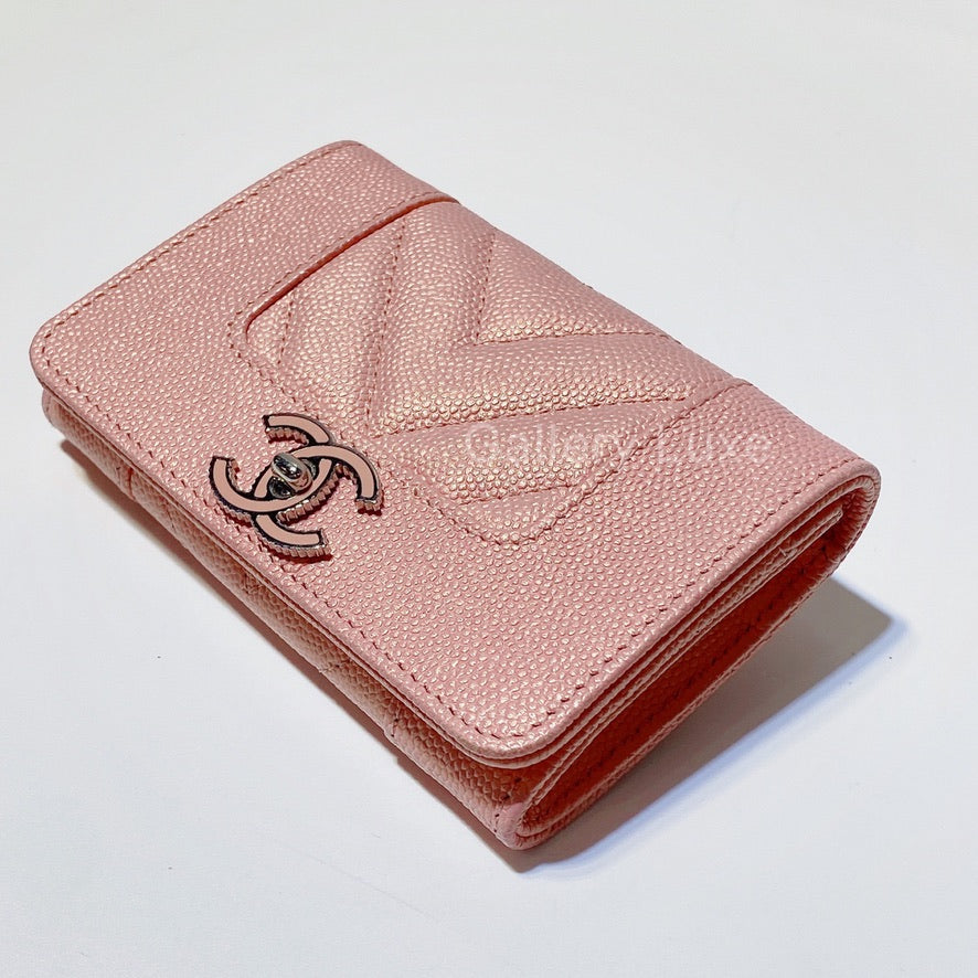 No.2832-Chanel Melle Vintage Chevron Card Holder