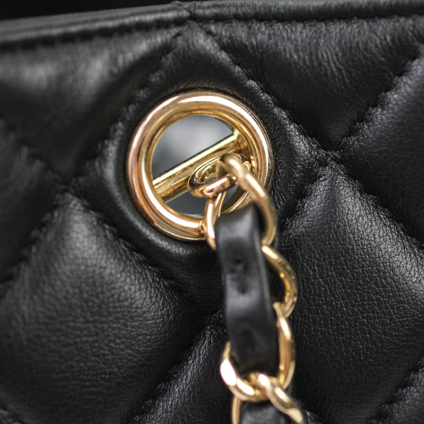 Chanel Quilted Timeless Tote Black Calfskin Gold Hardware