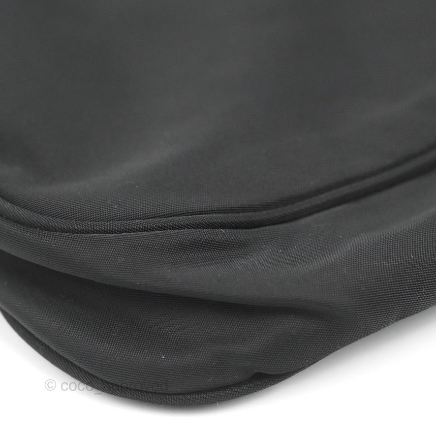Prada Vintage Small Tessuto Hobo Bag Black Nylon