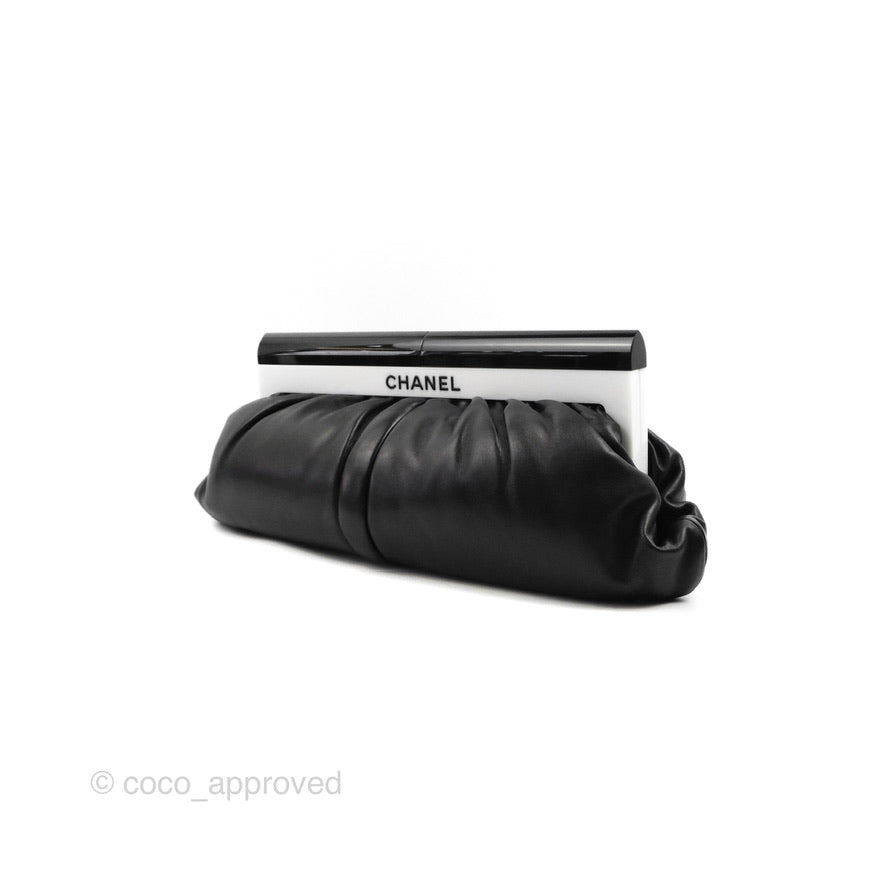 Chanel Puffy Clutch Black