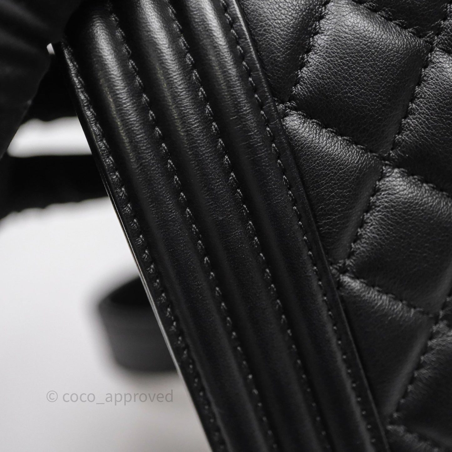 Chanel Medium Boy Quilted Black Lambskin Ruthenium Hardware