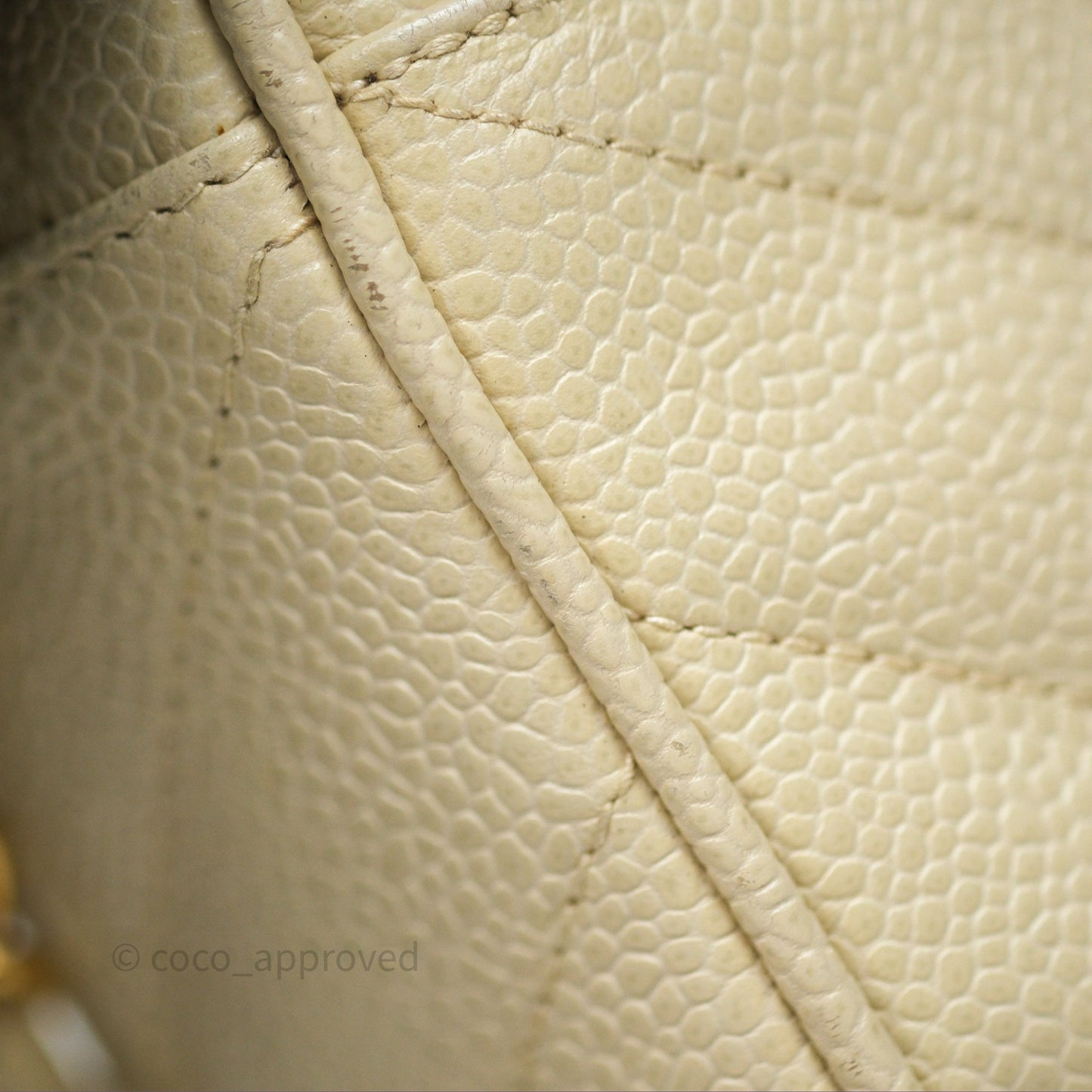 Chanel Vintage Chevron Camera Bag Light Beige Caviar Gold Hardware
