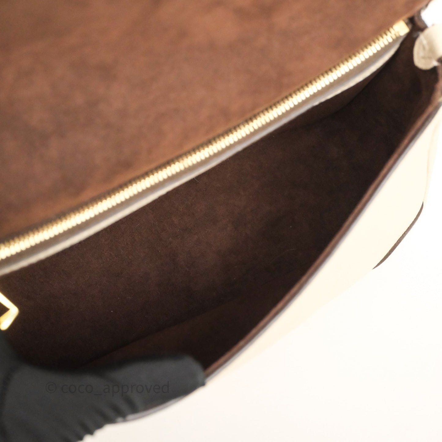 Louis Vuitton Diane Crème Beige Monogram Empreinte Leather