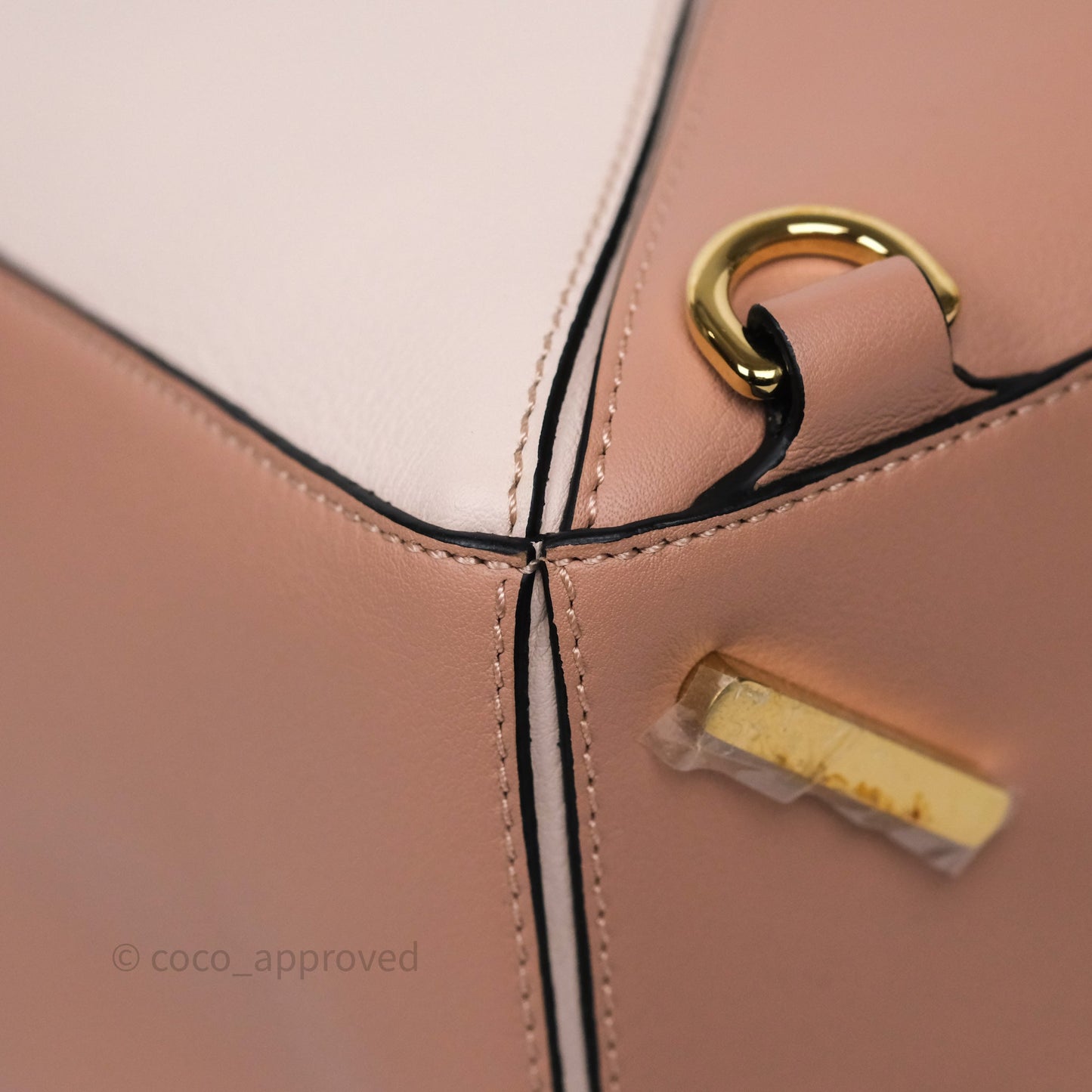 Loewe Medium Puzzle Bag Blush Pink Suede Calfskin