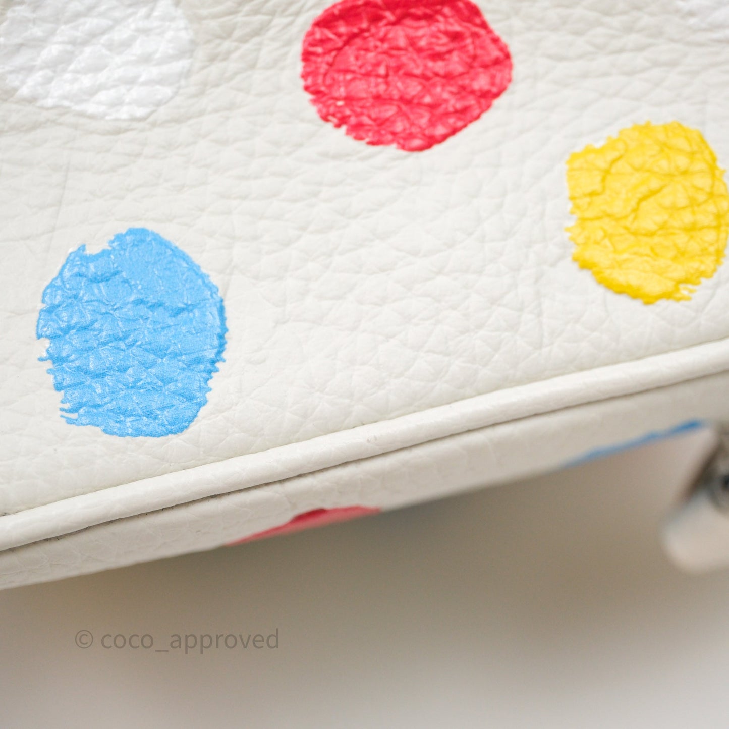 Louis Vuitton x Yayoi Kusama Square With Handle Chain Bag White