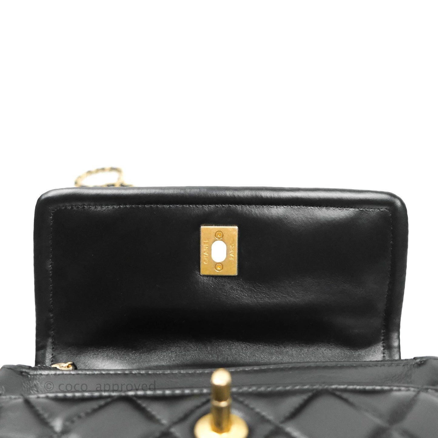Chanel Clutch With Chain (O-purse-vanity With Chain) Black