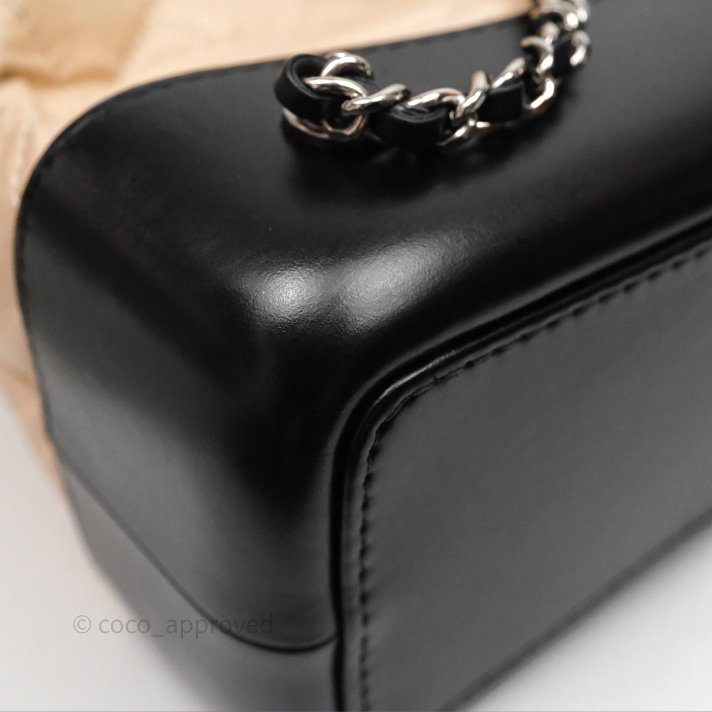 Chanel Quilted Small Gabrielle Backpack Black/Beige Aged Calfskin