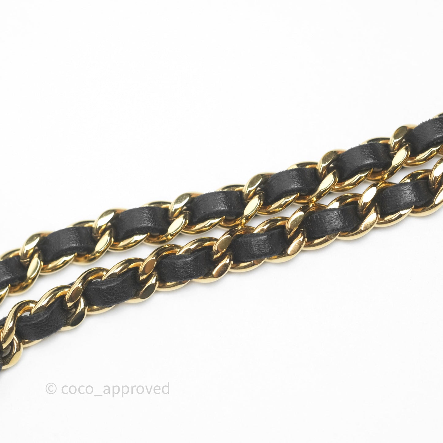 Chanel Mini Square Black Chevron Lambskin Gold Hardware