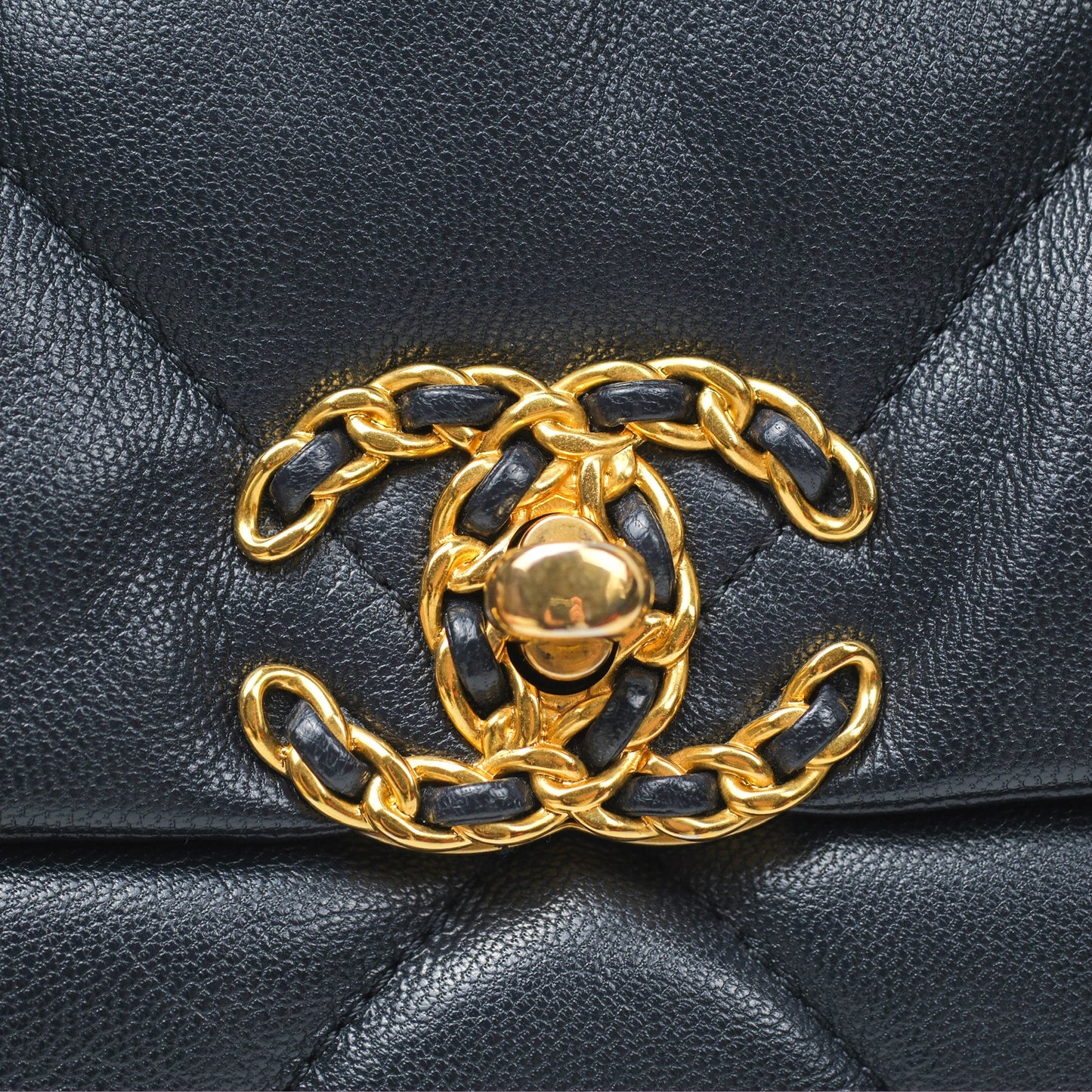 Chanel 19 Small Navy Goatskin Mixed Hardware