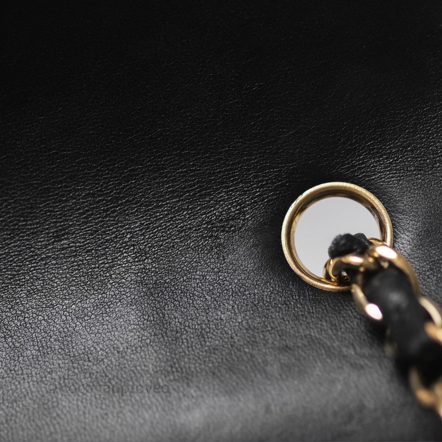 Chanel Mini Rectangular Chevron Black Lambskin Gold Hardware