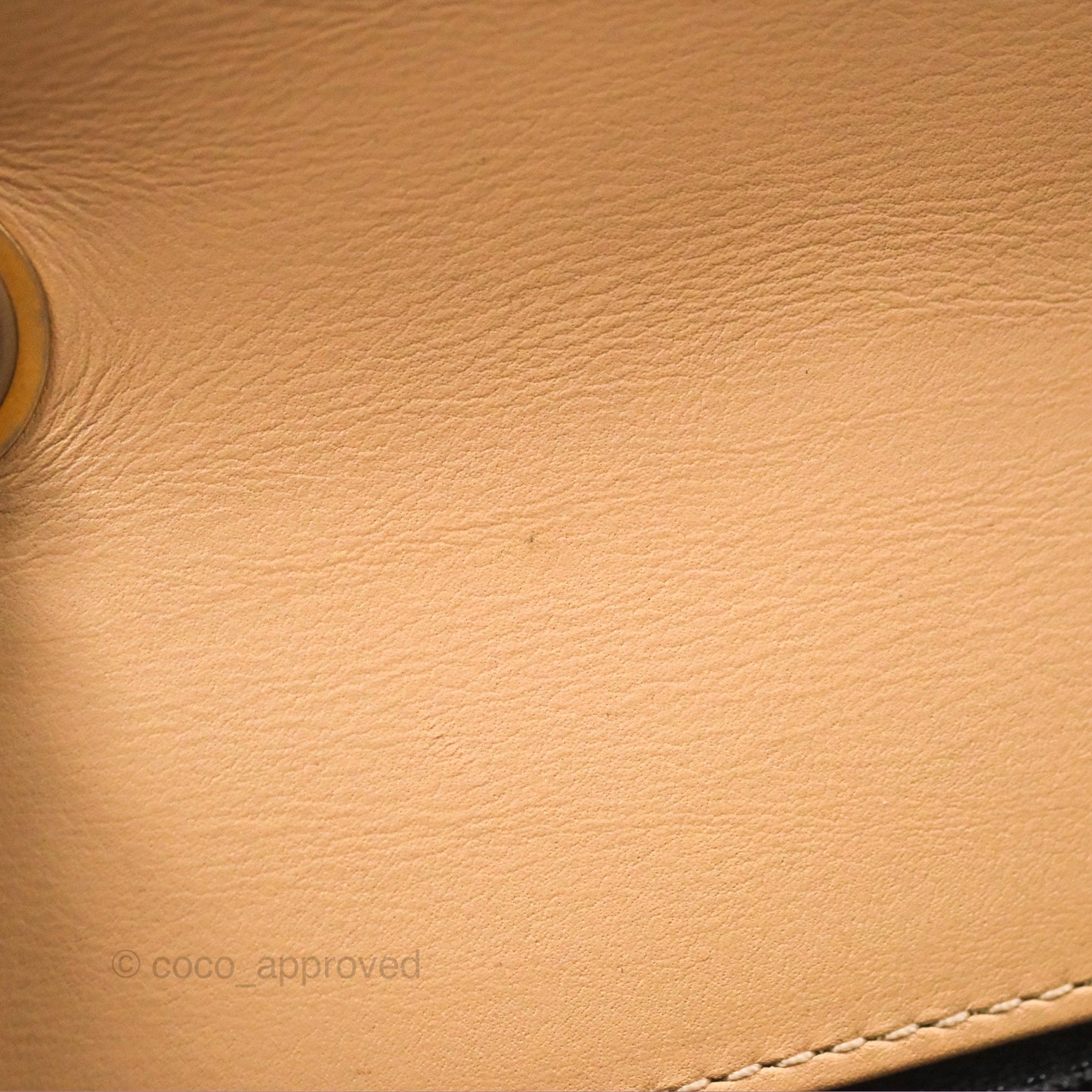 Chanel Quilted Small CC Filigree Flap Beige Black Caviar