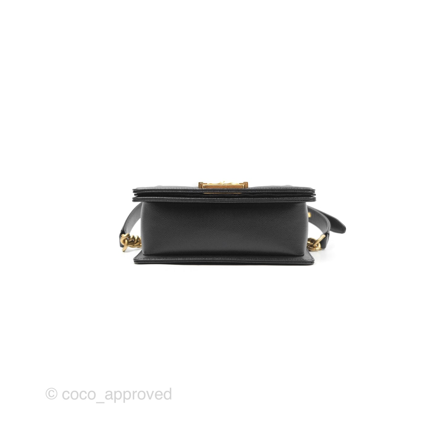 Chanel Small Boy Black Caviar Gold Hardware