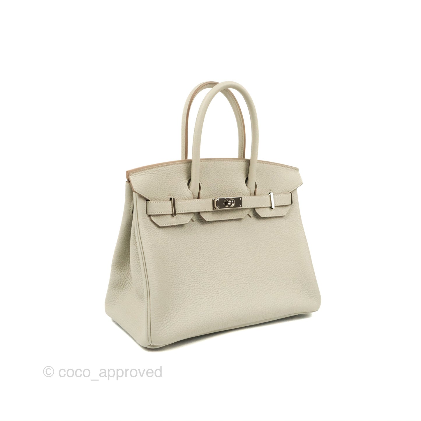 Hermes Birkin 30 Retourne Gris Perle 80 Togo Palladium Hardware