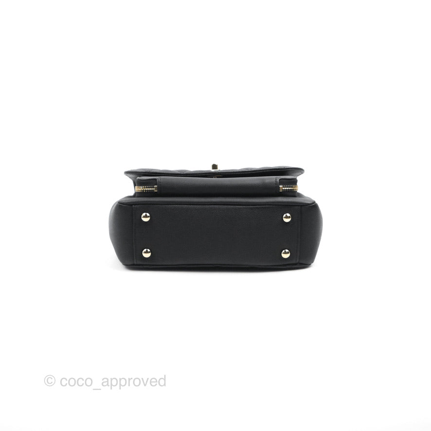 Chanel Quilted Medium Business Affinity Flap Black Caviar Gold Hardware