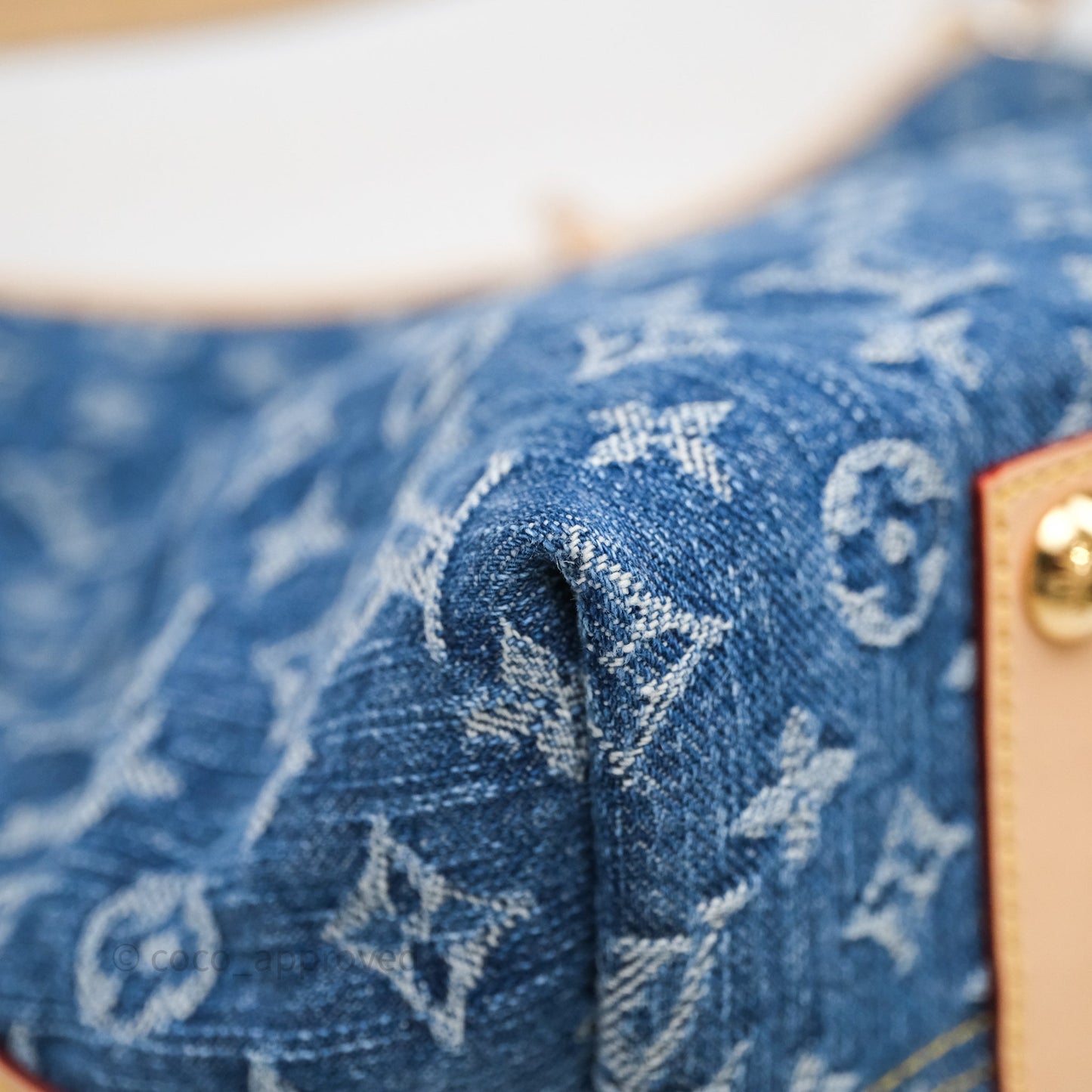 Louis Vuitton CarryAll MM Denim Blue Monogram