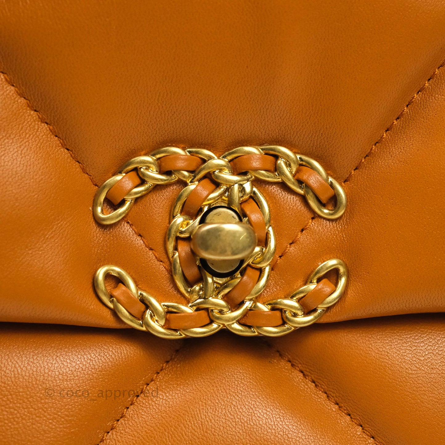 Chanel 19 Small Caramel Brown Mixed Hardware 21A