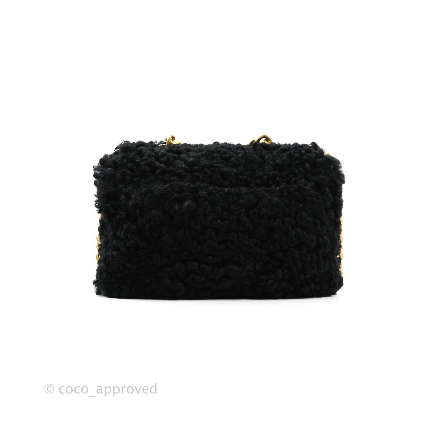 Chanel 19 Medium Shearling Black Mixed Hardware 20A