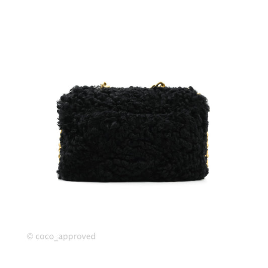 Chanel 19 Medium Shearling Black Mixed Hardware 20A
