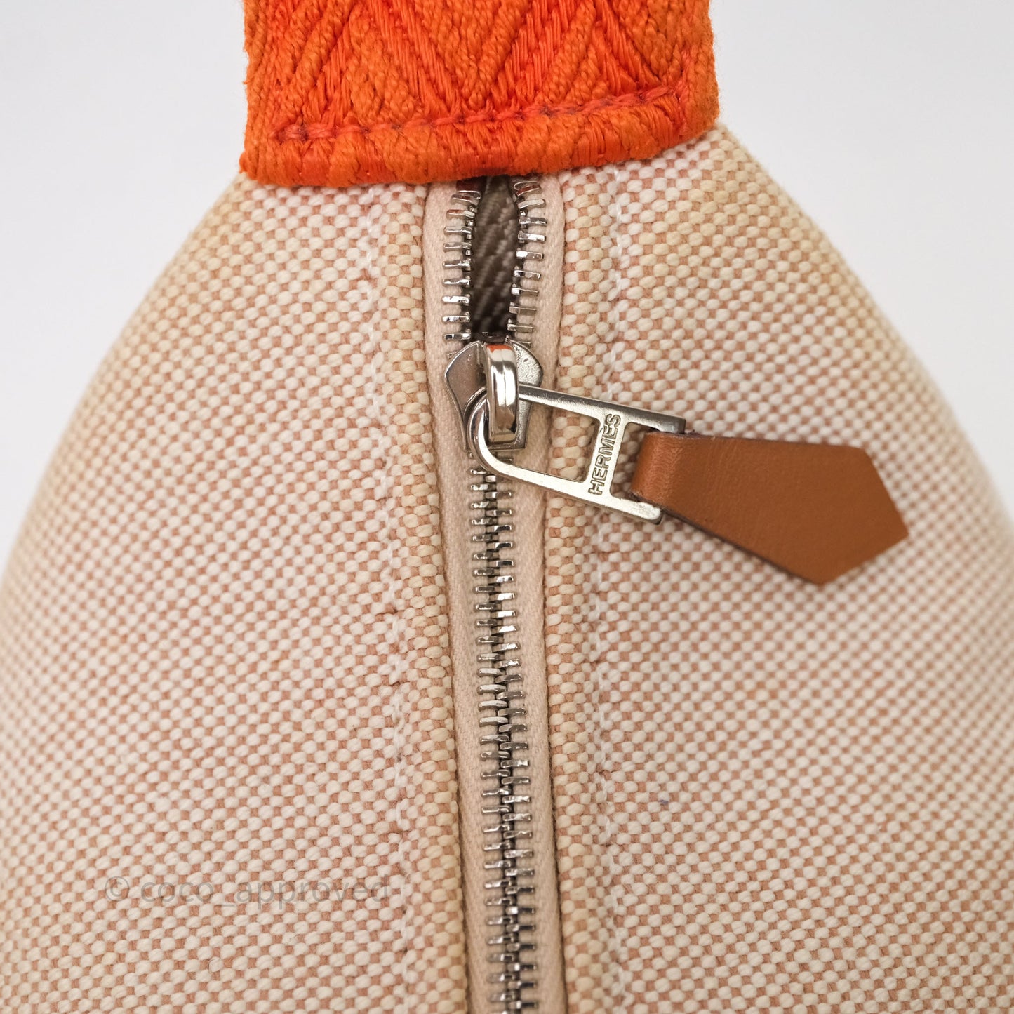 Hermès Small Bride-A-Brac Natural Orange Canvas