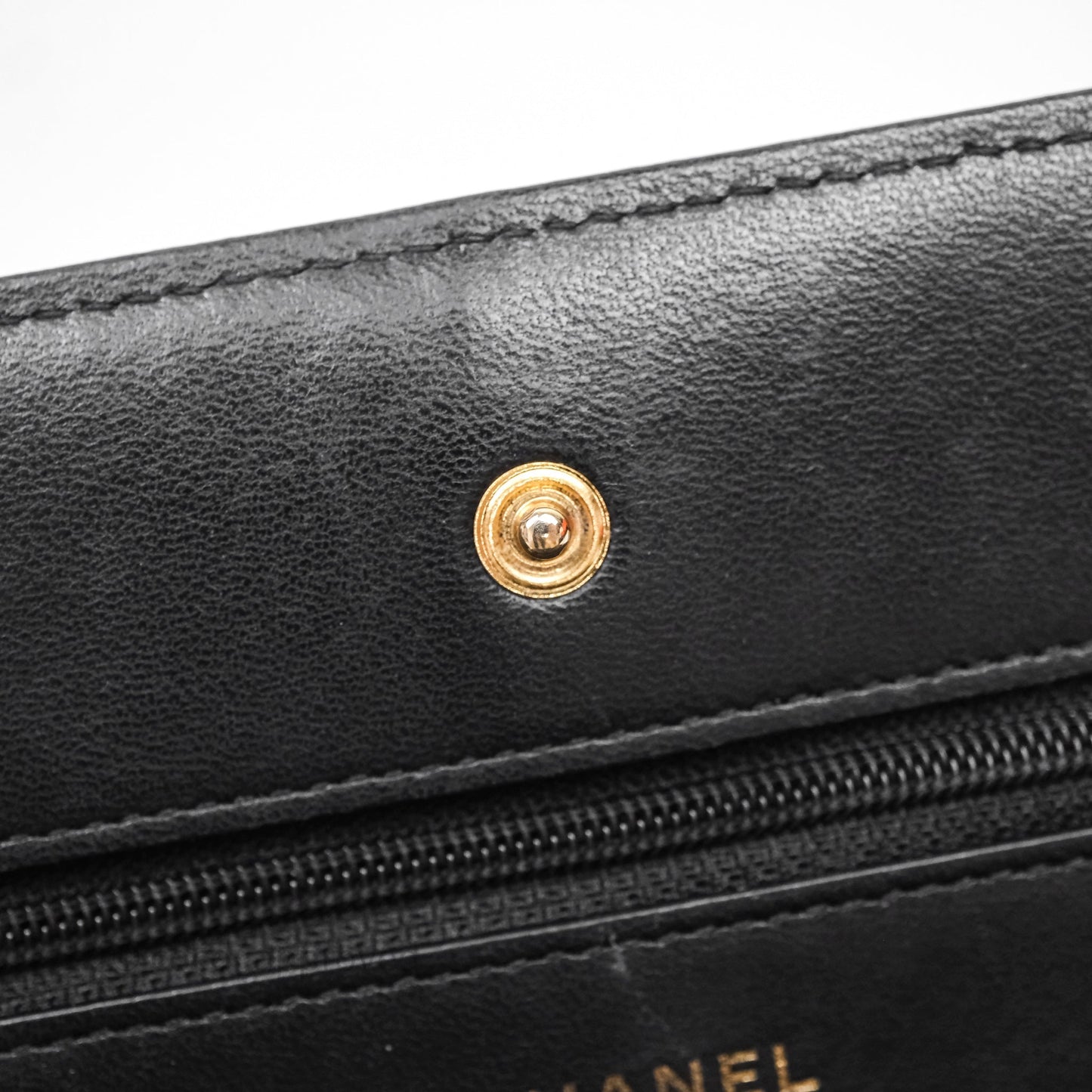Chanel Classic WOC Wallet On Chain Quilted Black Lambskin Gold Hardware