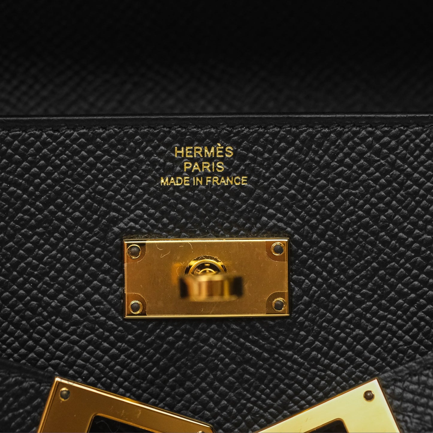 Hermès Kelly To Go Wallet Noir 89 Black Epsom Gold Hardware