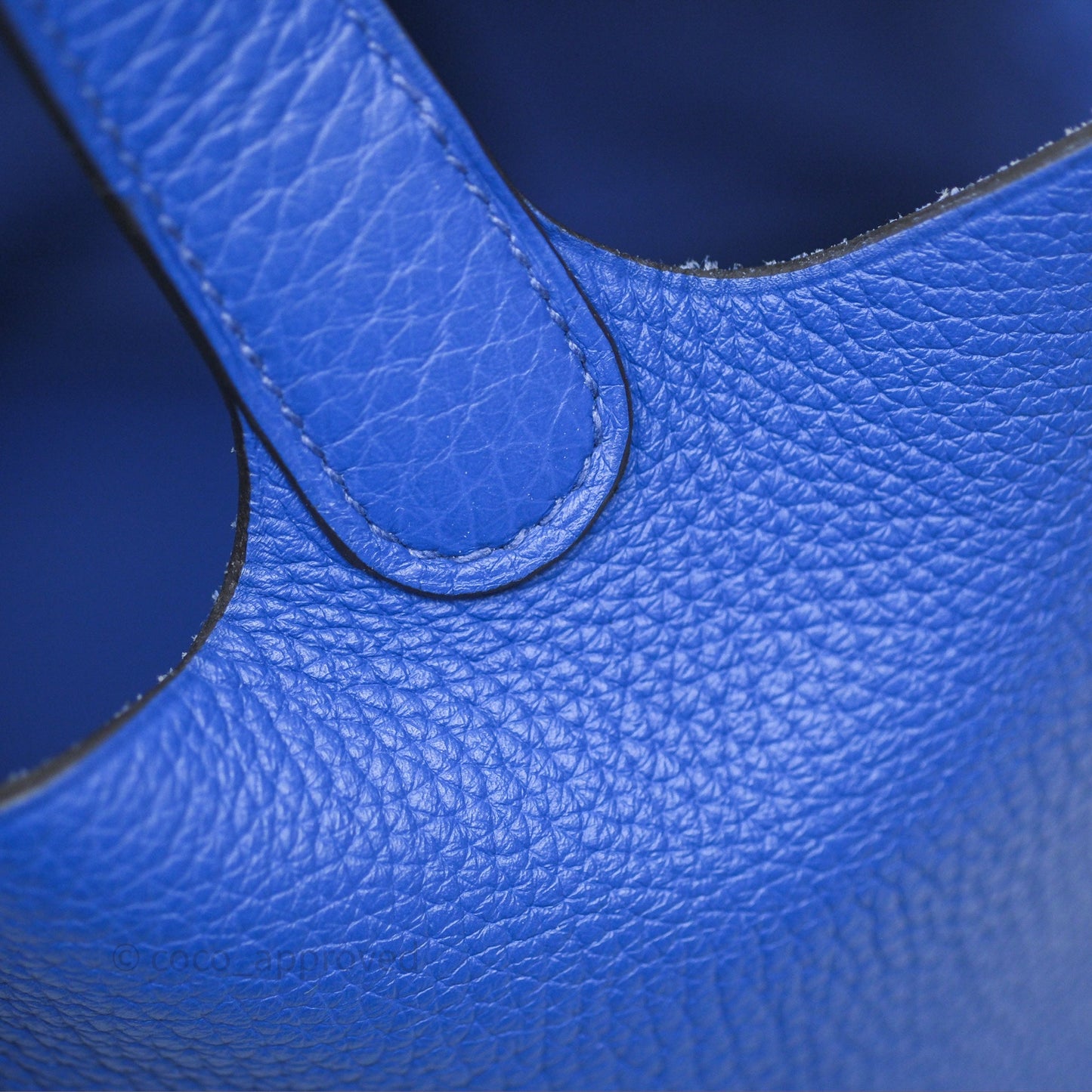 Hermès Picotin 18 Bleu Électrique 7T Clemence Gold Hardware