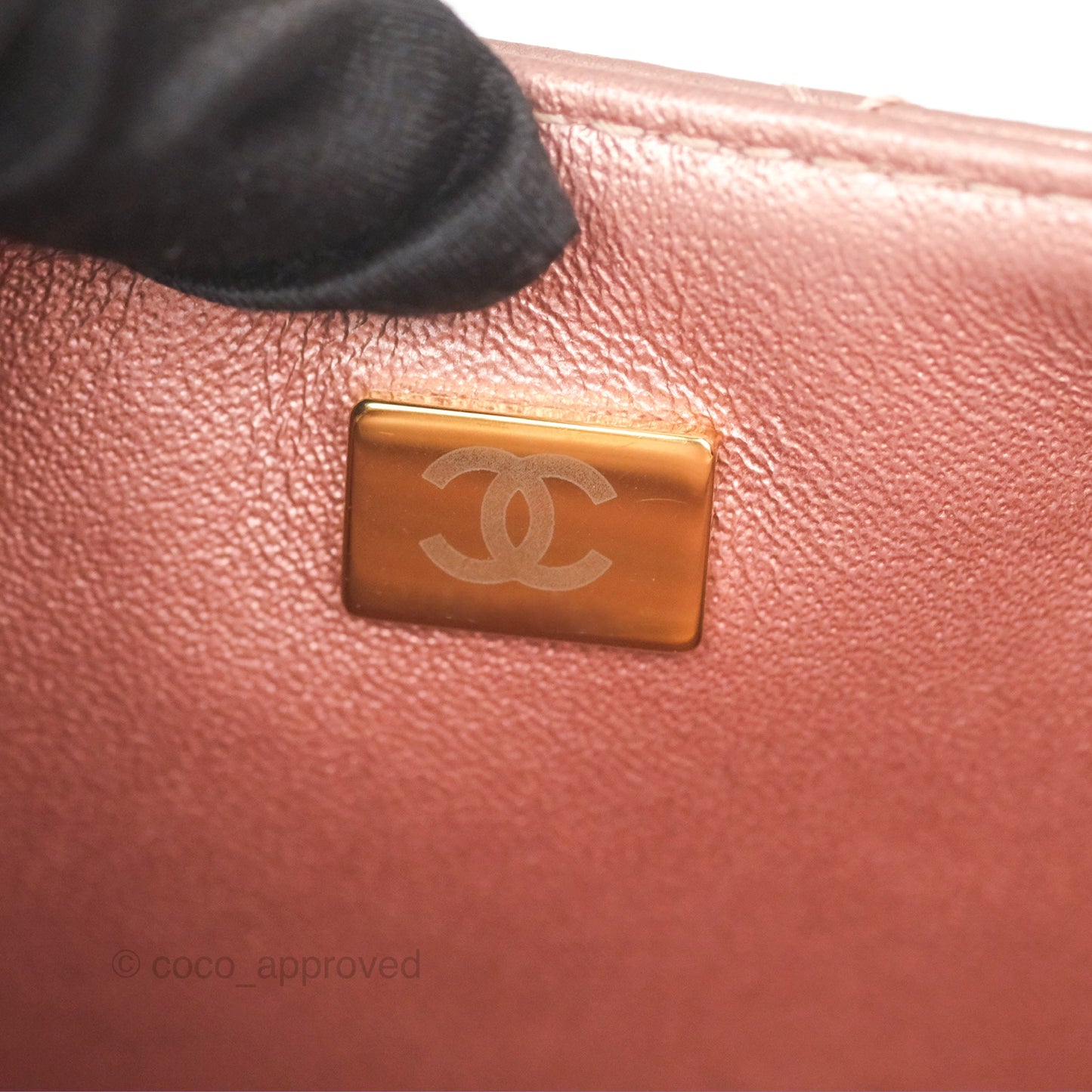Chanel Mini Reissue 224 Copper Metallic Calfskin Rose Gold