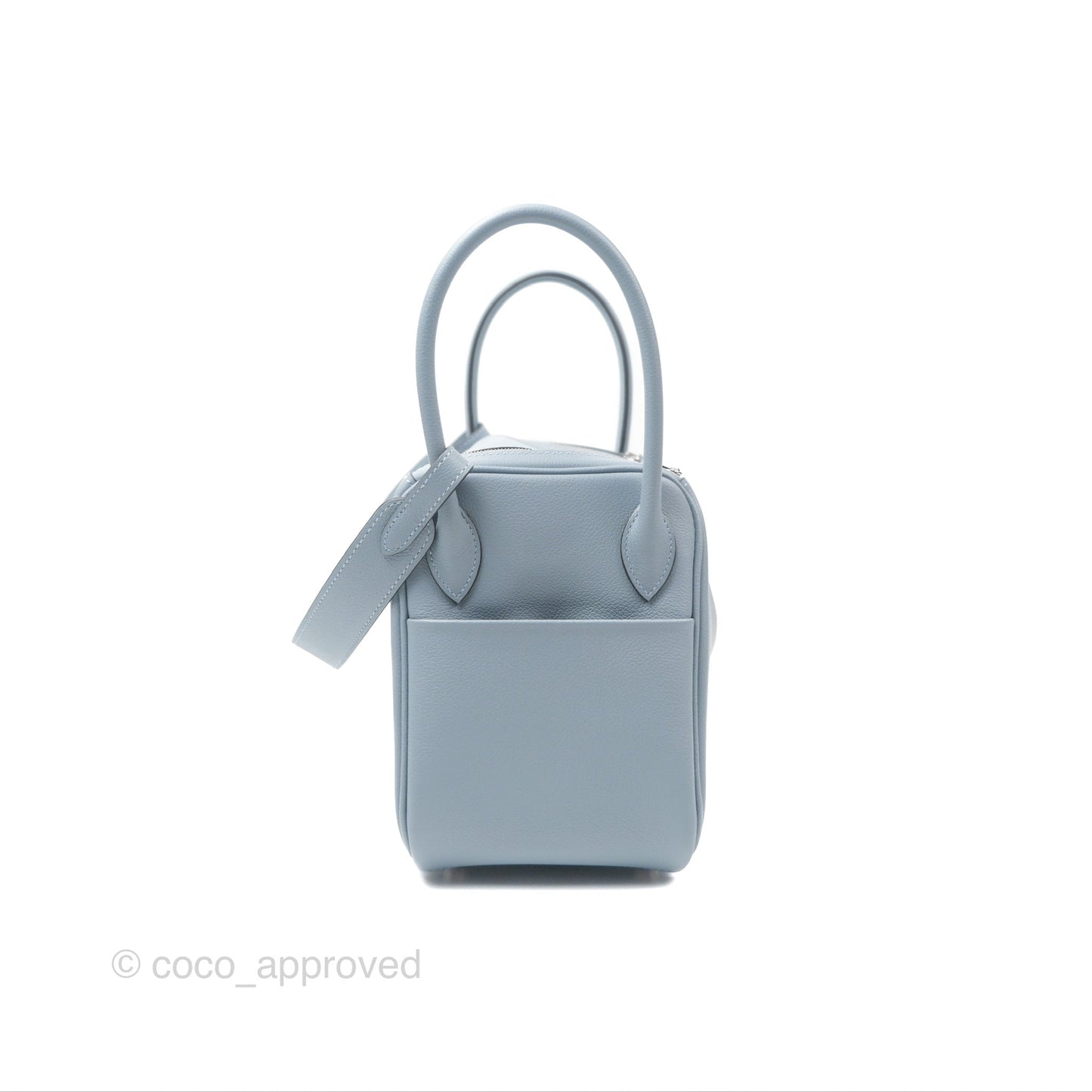 Hermès Lindy 26 Blue Lin Evercolor Palladium Hardware