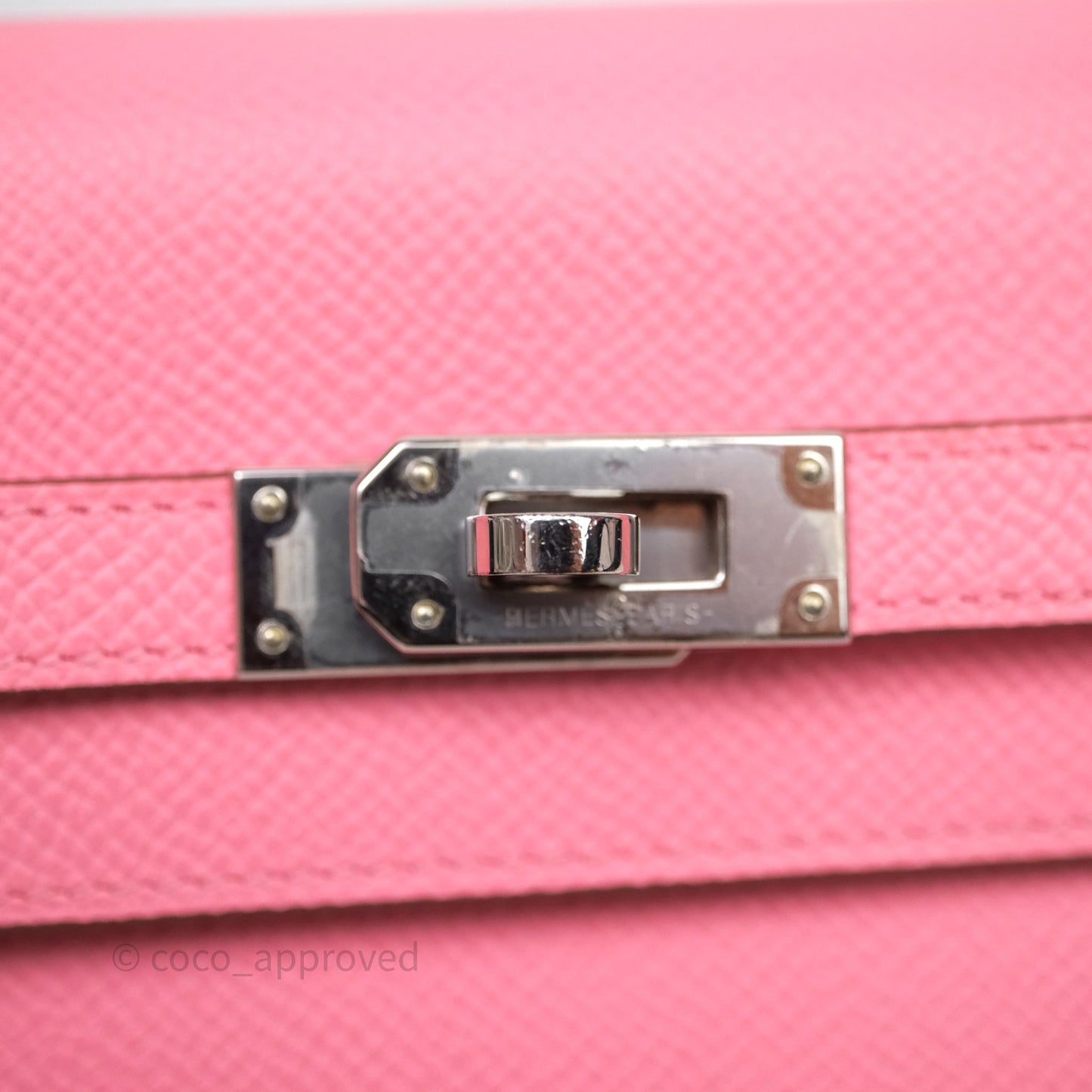 Hermès Kelly To Go Wallet Rose Confetti Epsom Palladium Hardware