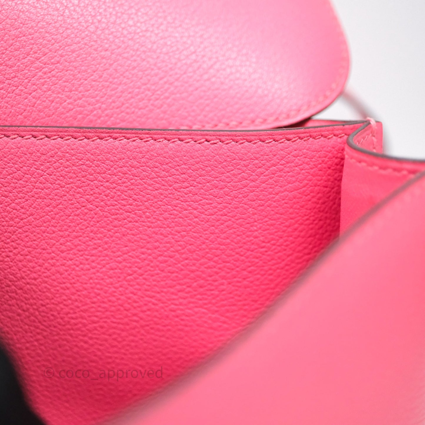 Hermès Constance 24 Rose Azalee 8W Epsom Palladium Hardware