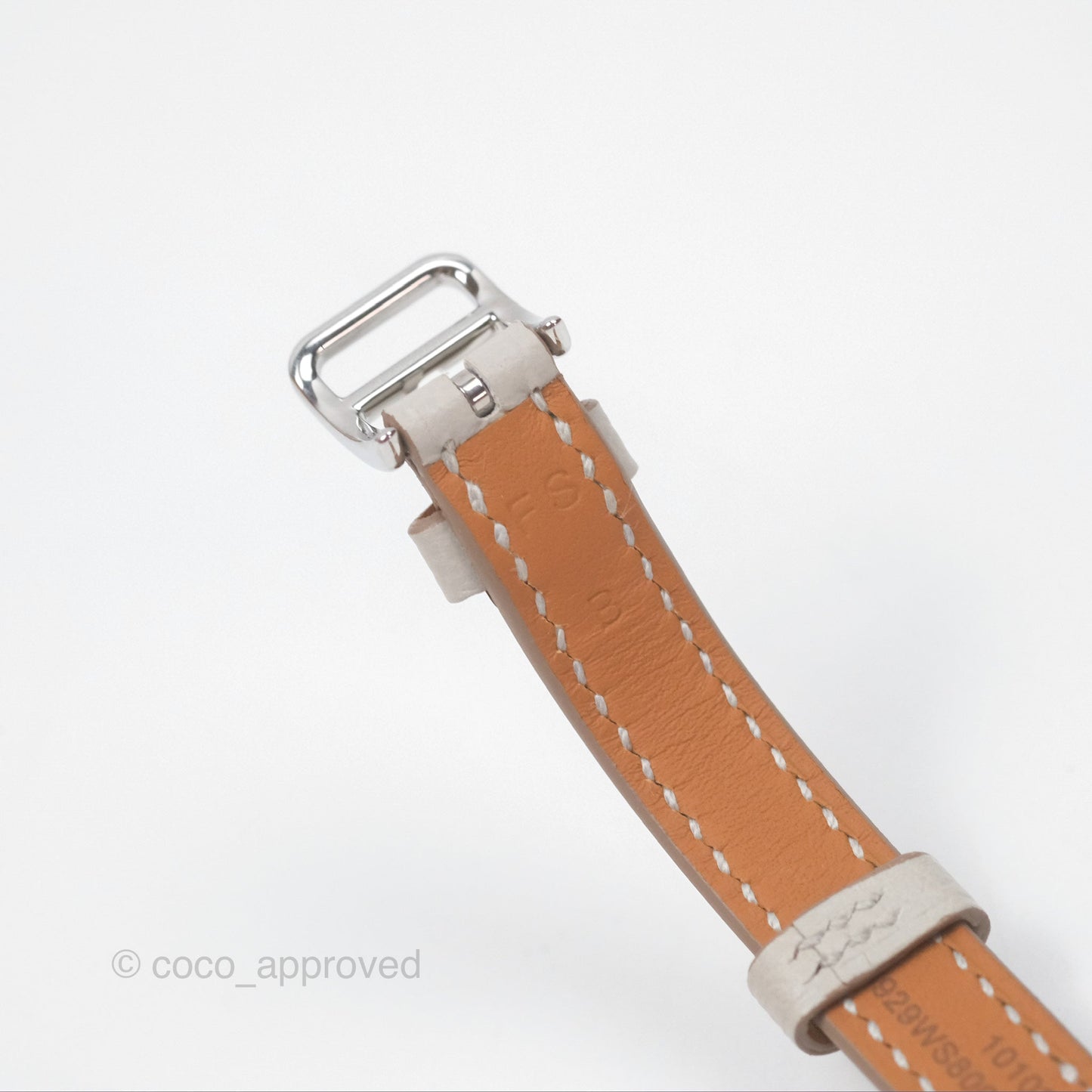 Hermès Nantucket Watch PM Gris Perle Epsom Palladium Hardware