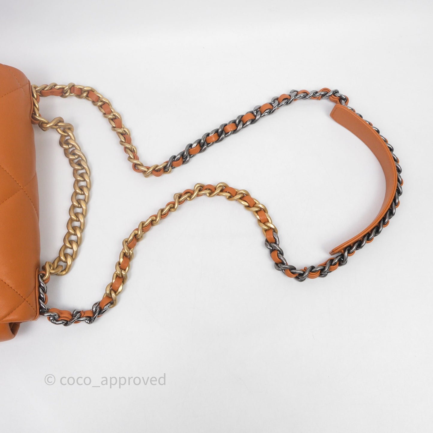 Chanel 19 Small Caramel Mixed Hardware