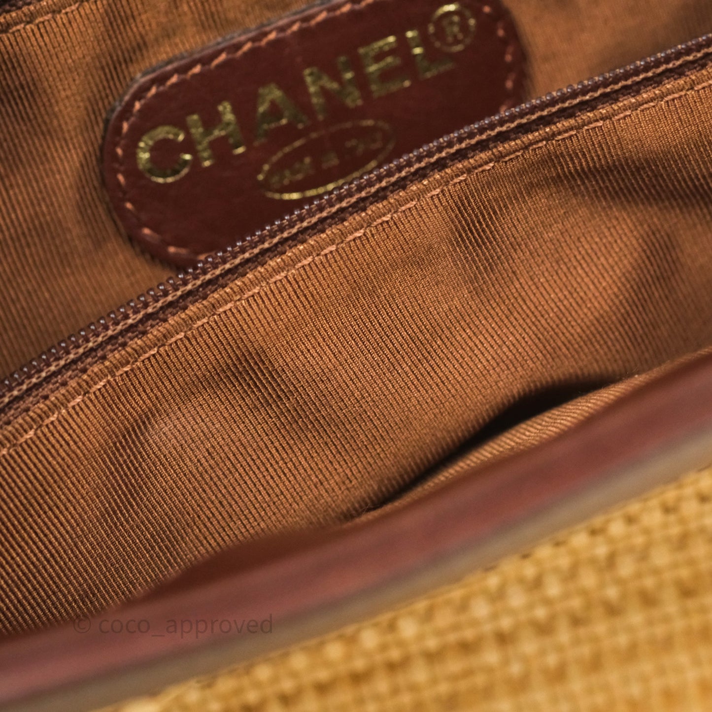 Chanel Vintage Rattan Tote Bag