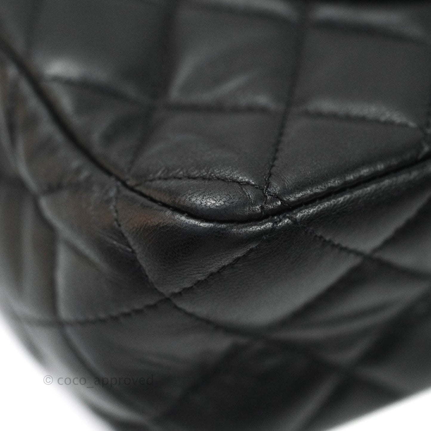 Chanel Classic M/L Medium Flap Bag Valentine Limited Edition Black Lambskin Silver Hardware