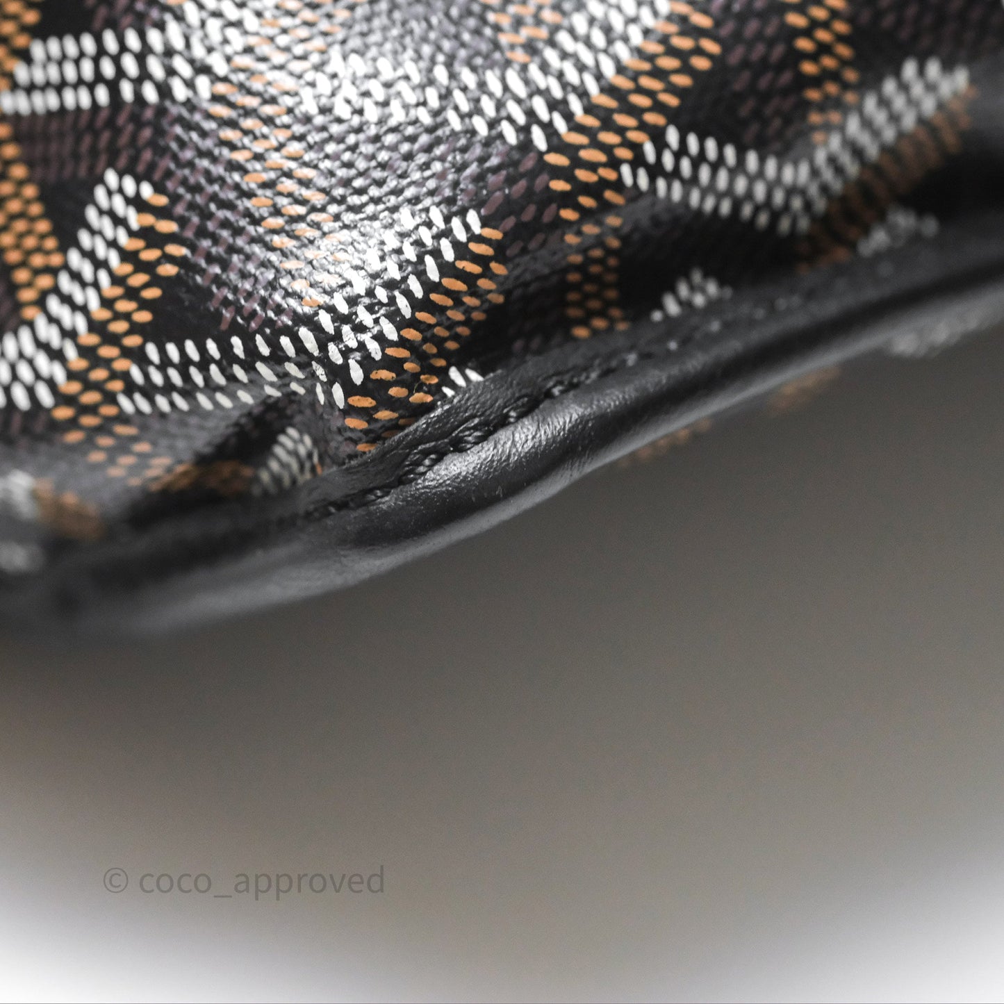 Goyard Anjou Mini Bag Goyardine Canvas Black