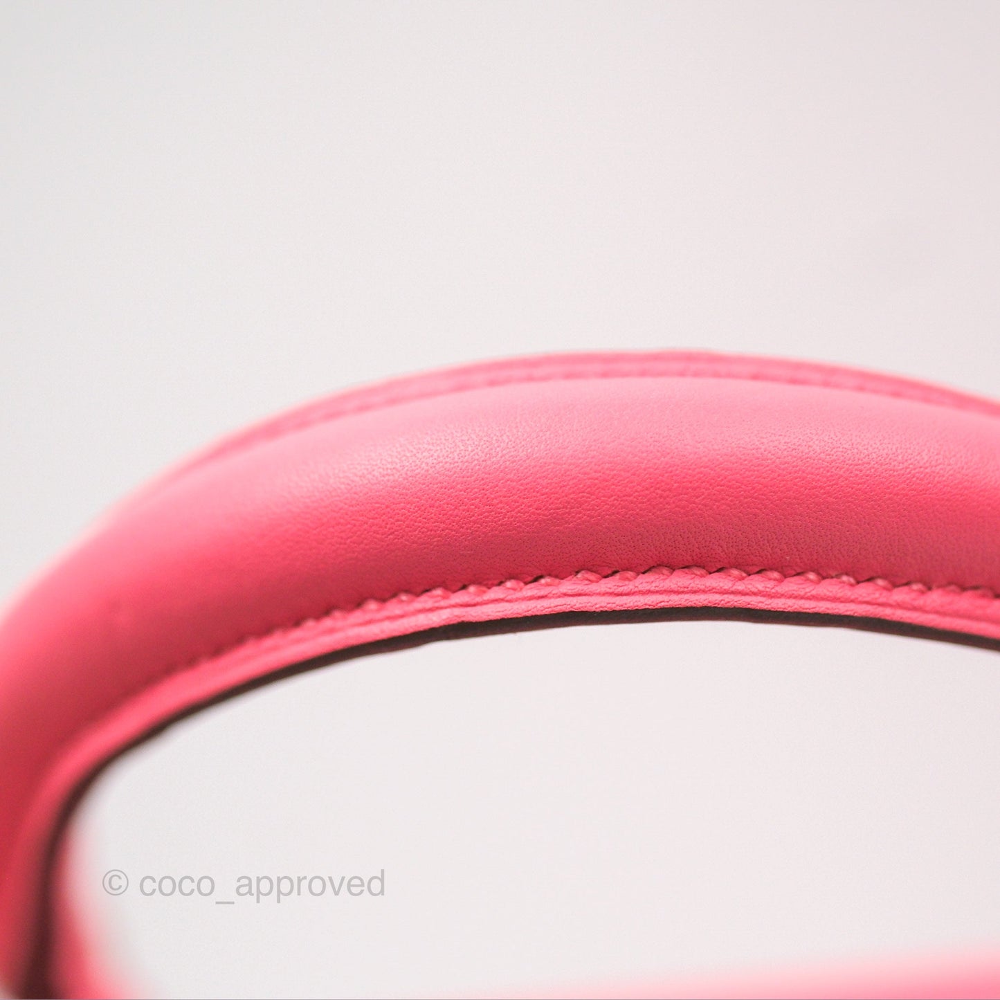 Hermès Retourne Kelly 25 Rose Azalee Swift Palladium Hardware
