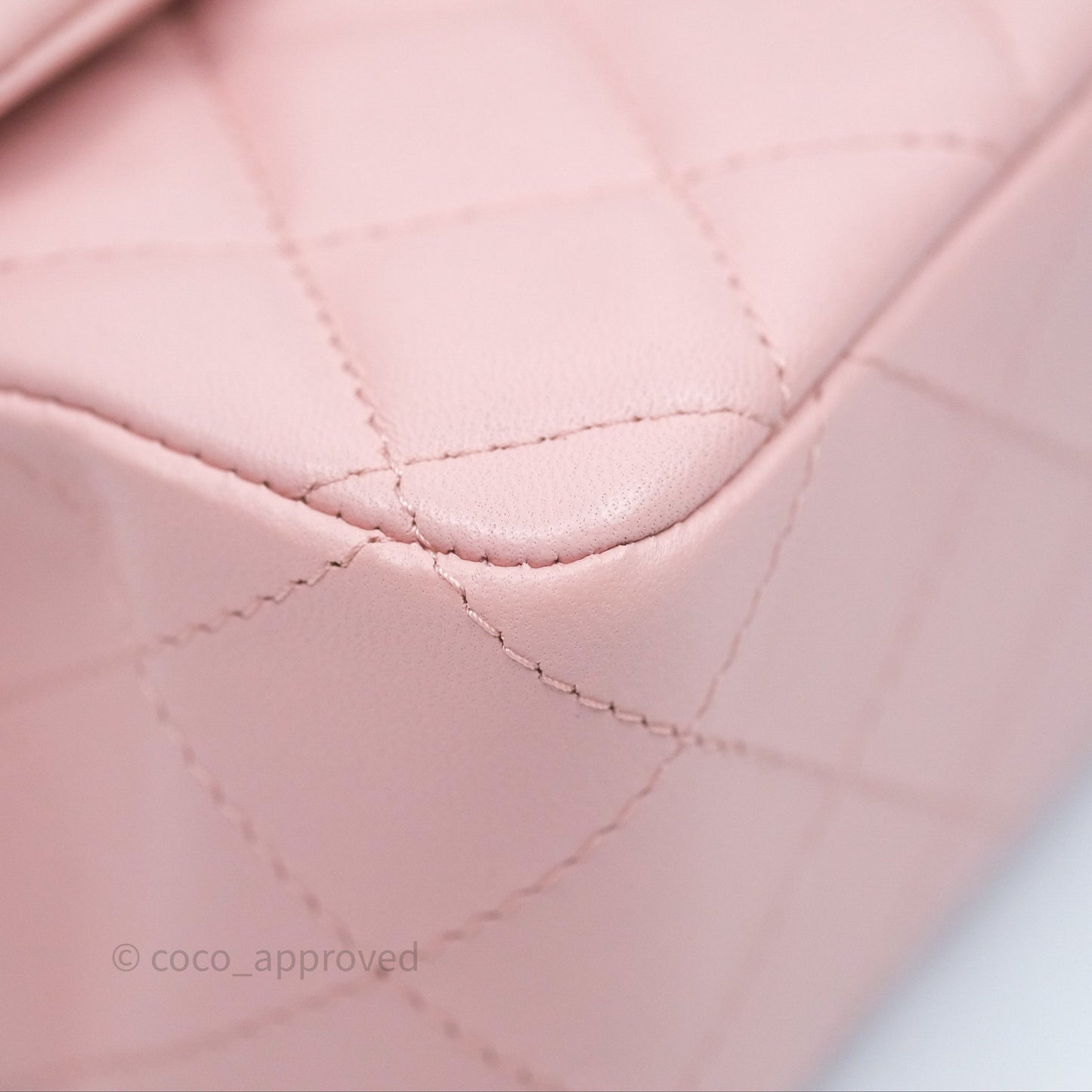 Chanel Quilted Mini Rectangular Flap Pink Lambskin Gold Hardware
