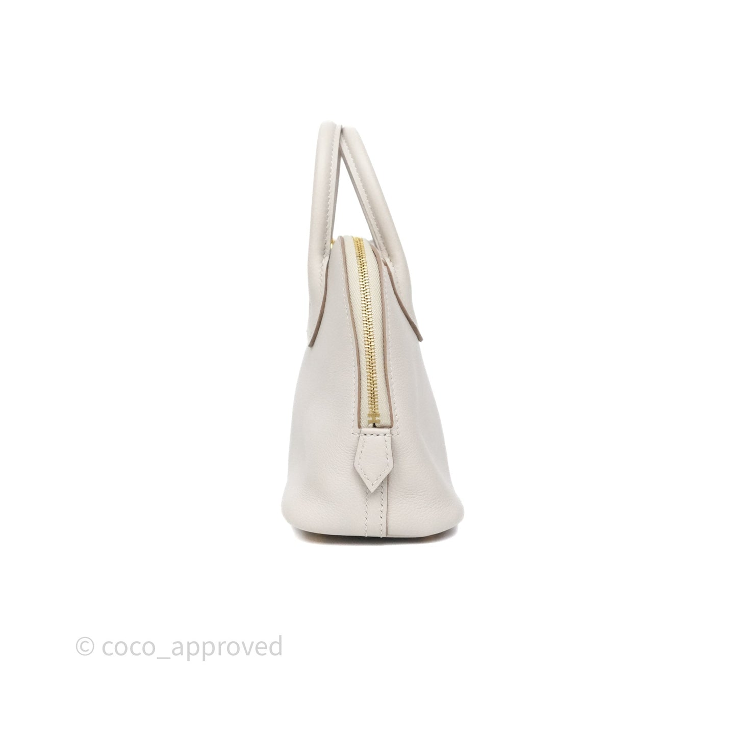 Hermès Bolide Mini 1923 Gris Perle 80 Evercolor Gold Hardware