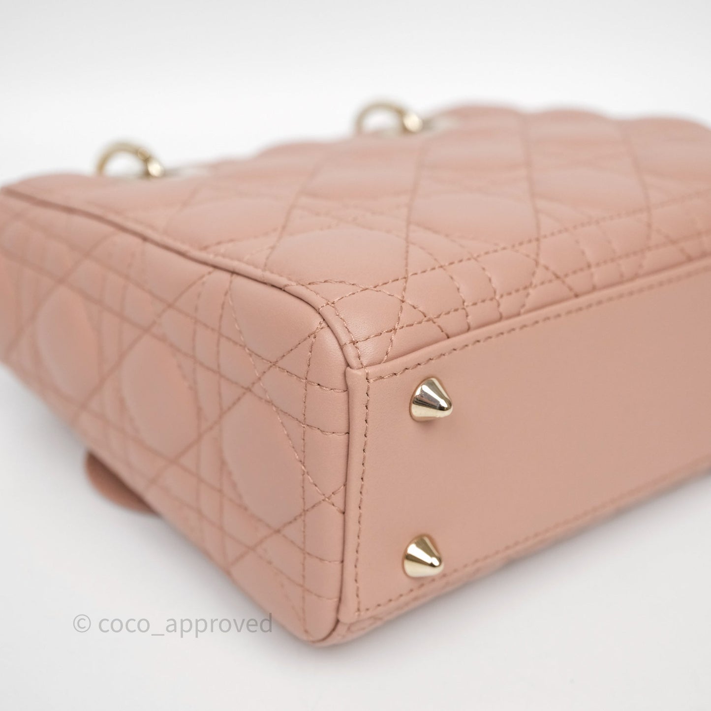 Christian Dior Small Lady Dior My ABCDior Bag Blush Cannage Lambskin